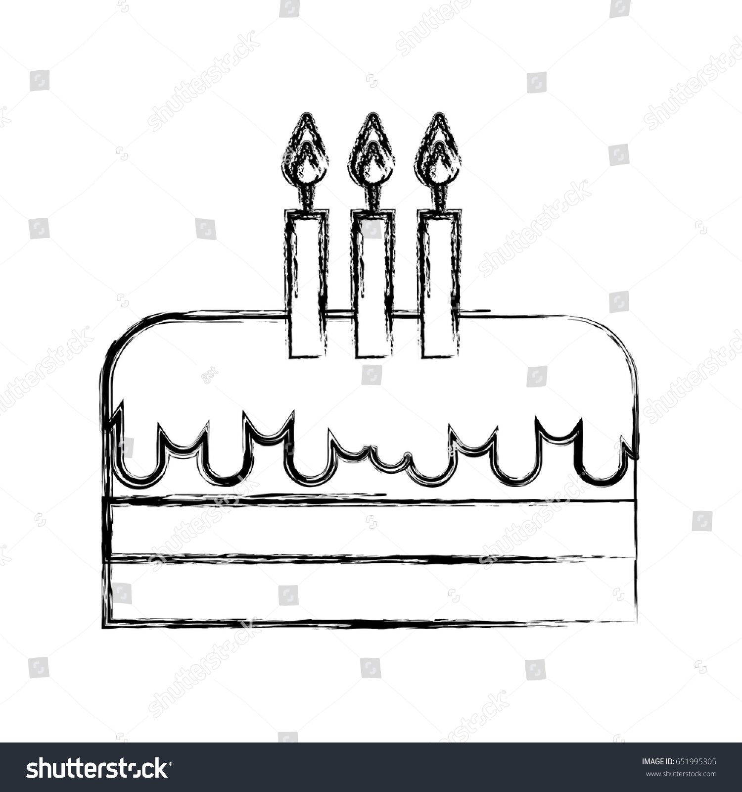 Uncategorized How To Draw Birthday Cake sketch draw birthday cake cartoon stock vector 651995305 cartoon