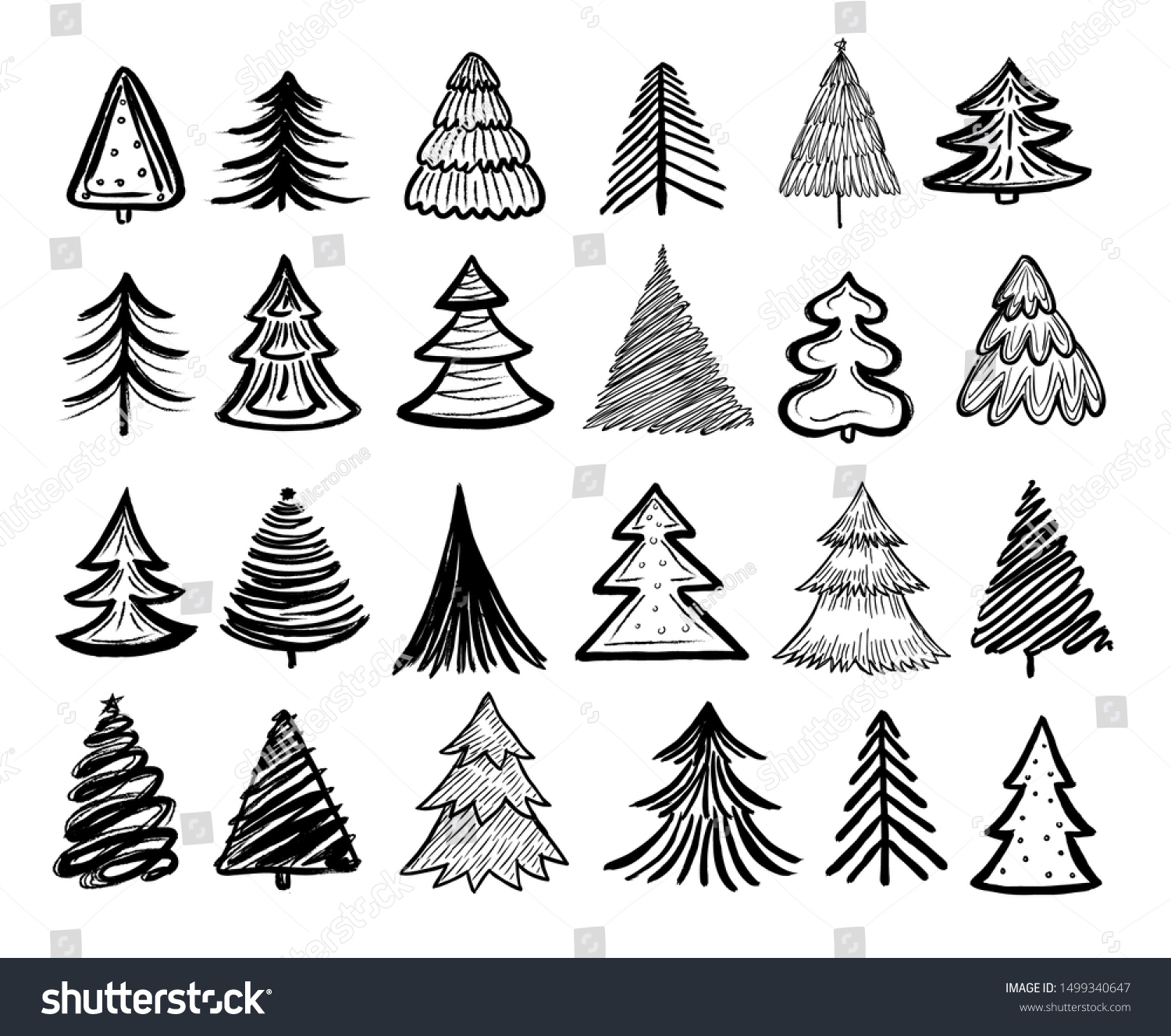 SketchTannenbaum. Weihnachtsbäume Schreiber