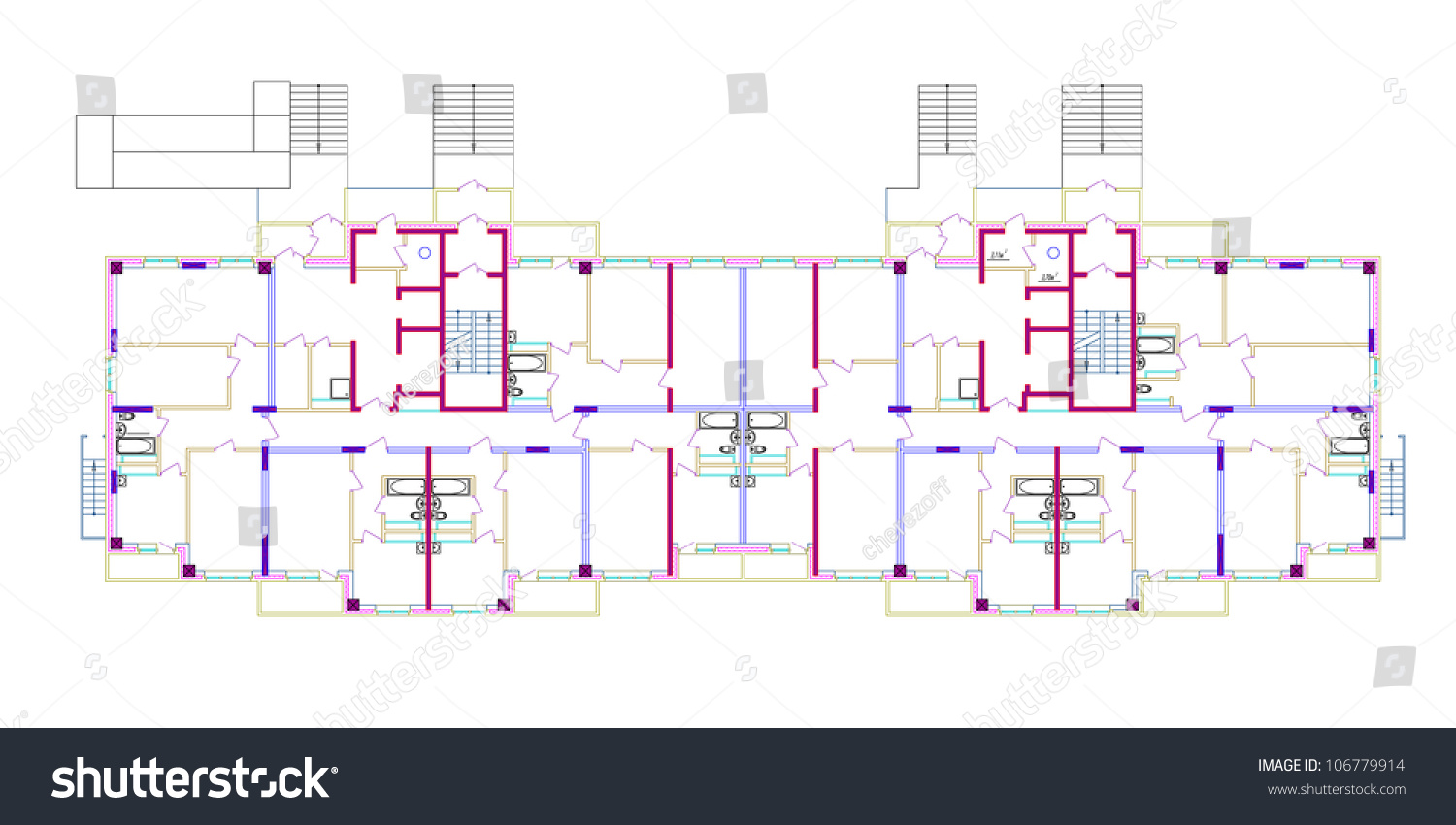 Sketch internal combustion engine. Vector EPS10