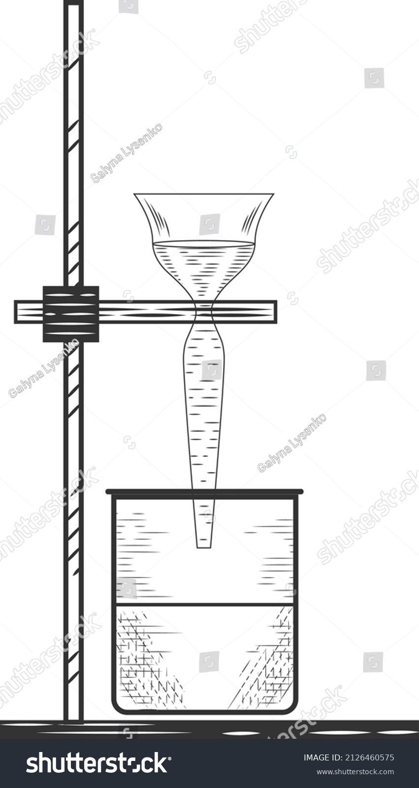 Sketch Physics Chemical Laboratory Experiment Equipment Stock Vector ...