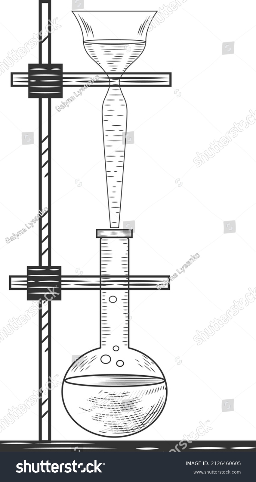 Sketch Physics Chemical Laboratory Experiment Equipment Stock Vector ...