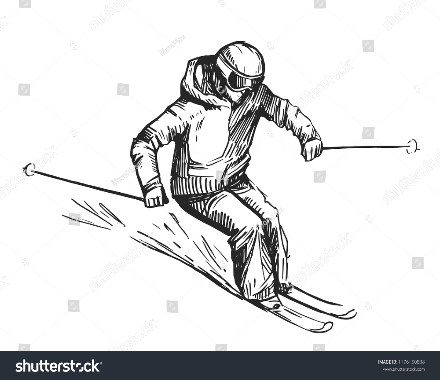 7,519 Sketch ski Stock Illustrations, Images & Vectors | Shutterstock