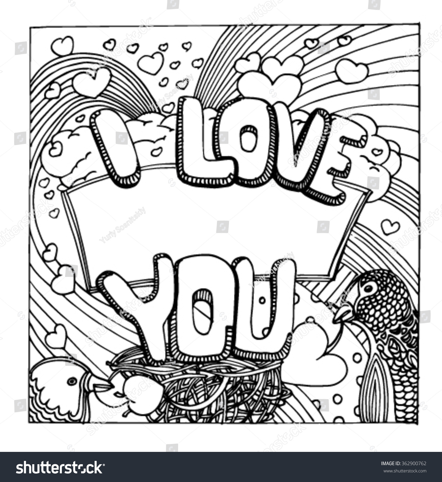 Sketch Patterns Love Valentines Day Love Stock Vector Sketch Patterns Love Valentines Day Love Stock Vector
