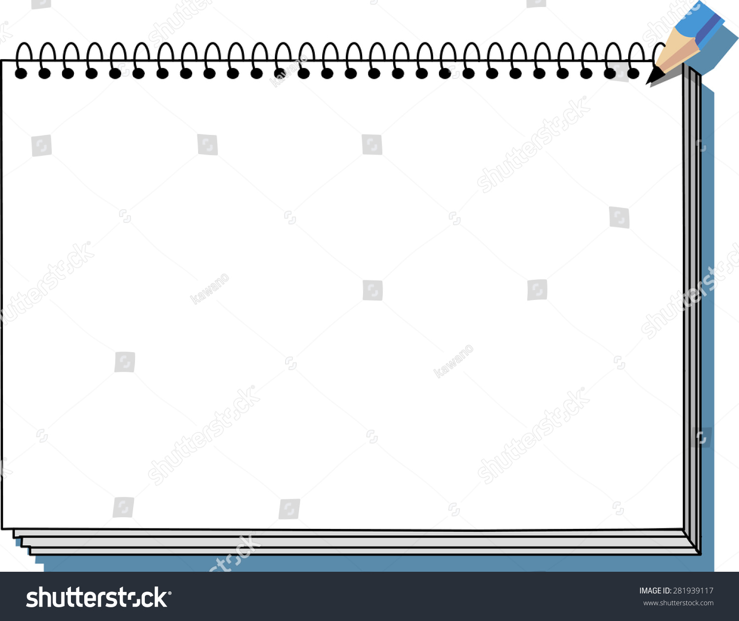 Sketchbook Stock Vector (Royalty Free) 281939117