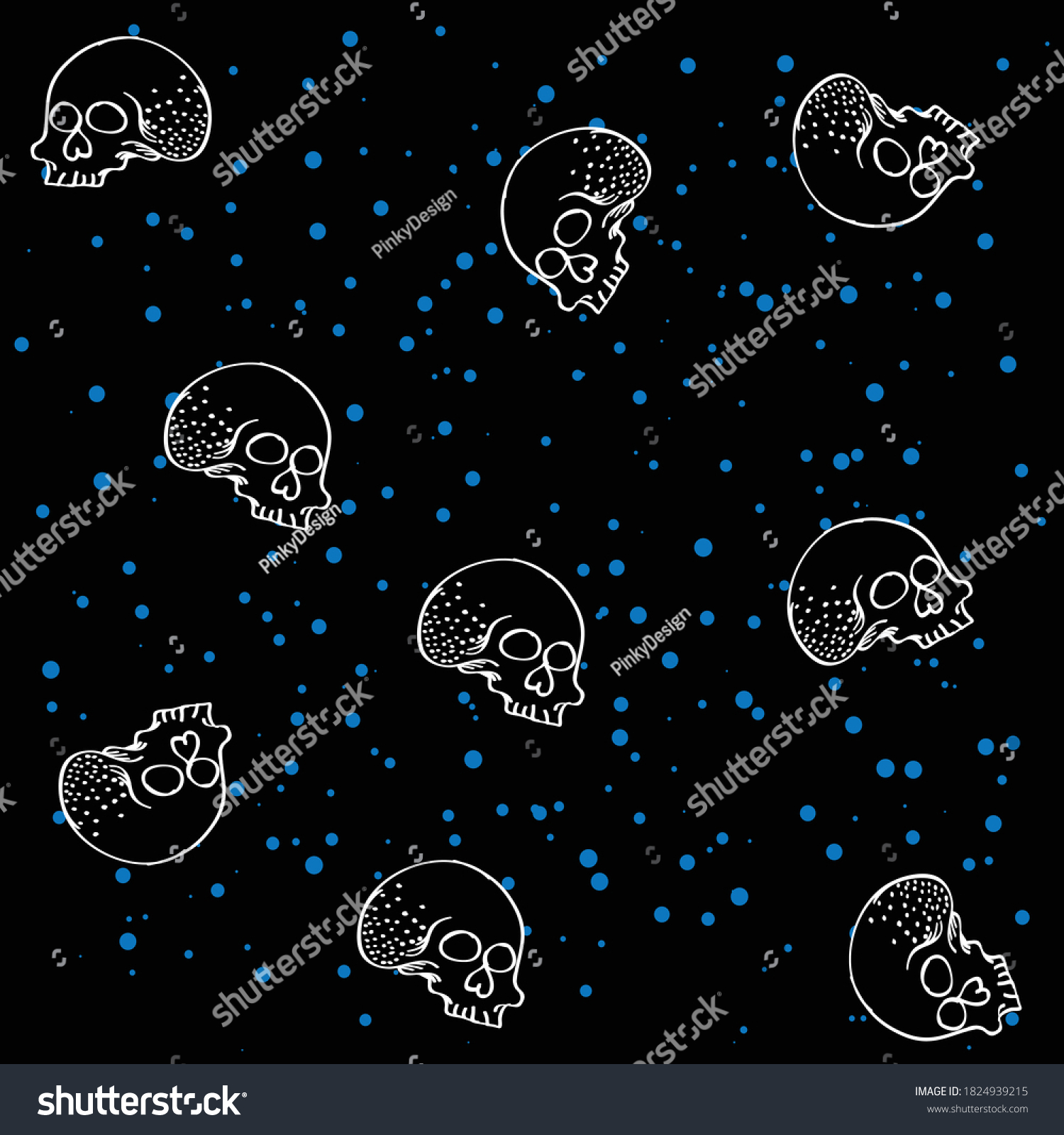 Seamless Pattern Japanese Family Crests Symbol Stock Vector Royalty Free