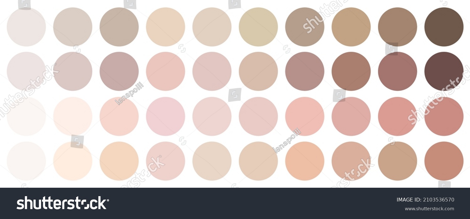 Skin Tones Palette Paint Texture Fashion Stock Vector (Royalty Free ...