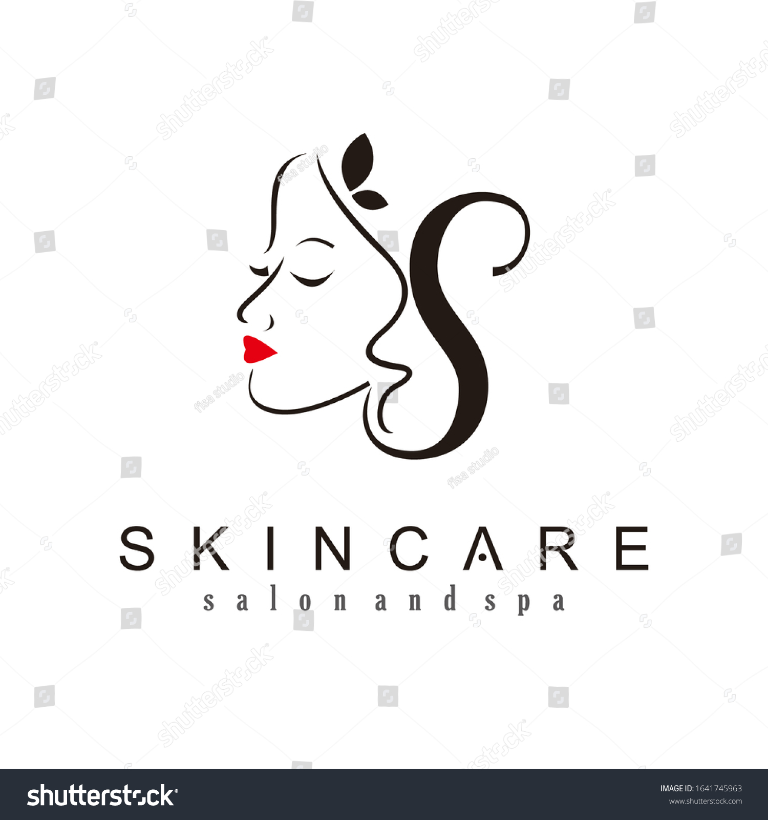 Skincare Logo Salons Initials Logo Letter Stock Vector (Royalty Free ...