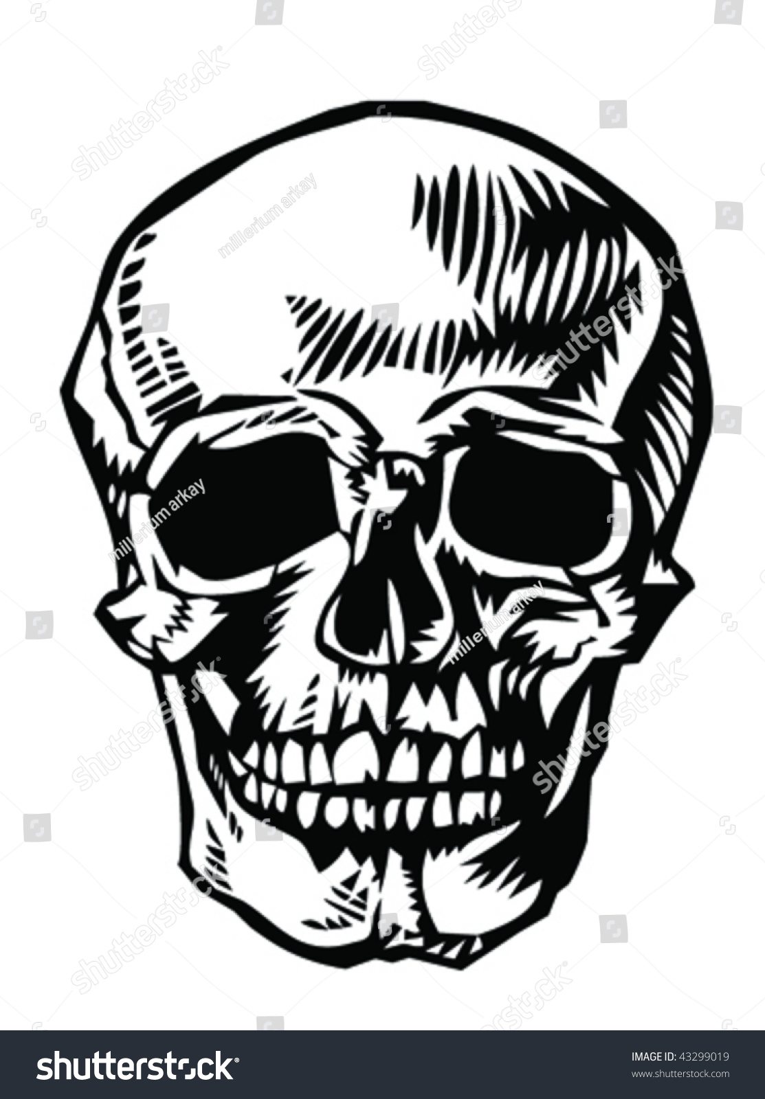 Skull Stock Vector 43299019 - Shutterstock