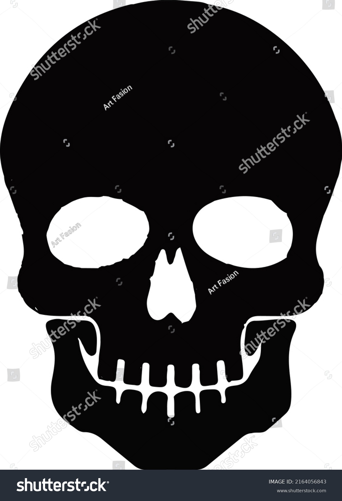 Skull Bones Icon Element Crime Punishment Stock Vector (Royalty Free ...