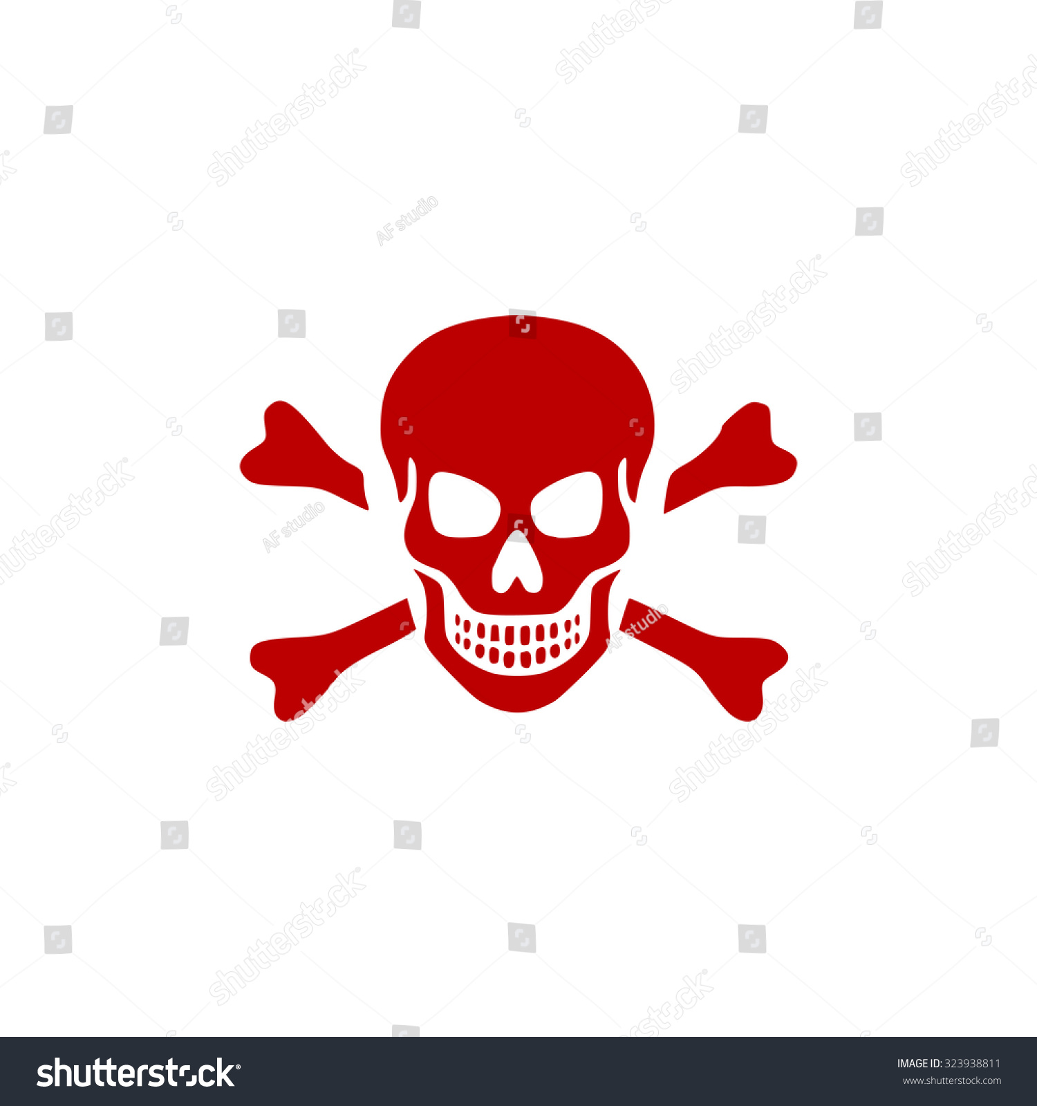 Red-sign-skull-danger Images, Stock Photos & Vectors | Shutterstock