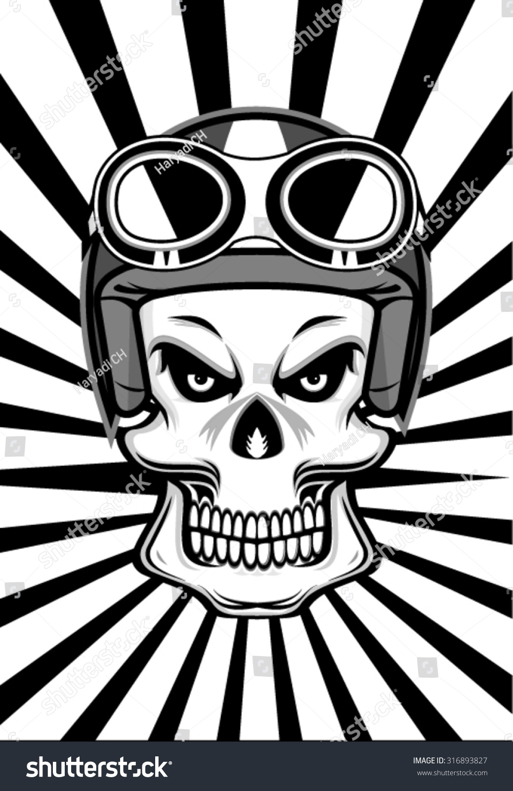 Skull, Helmet, Vector - 316893827 : Shutterstock