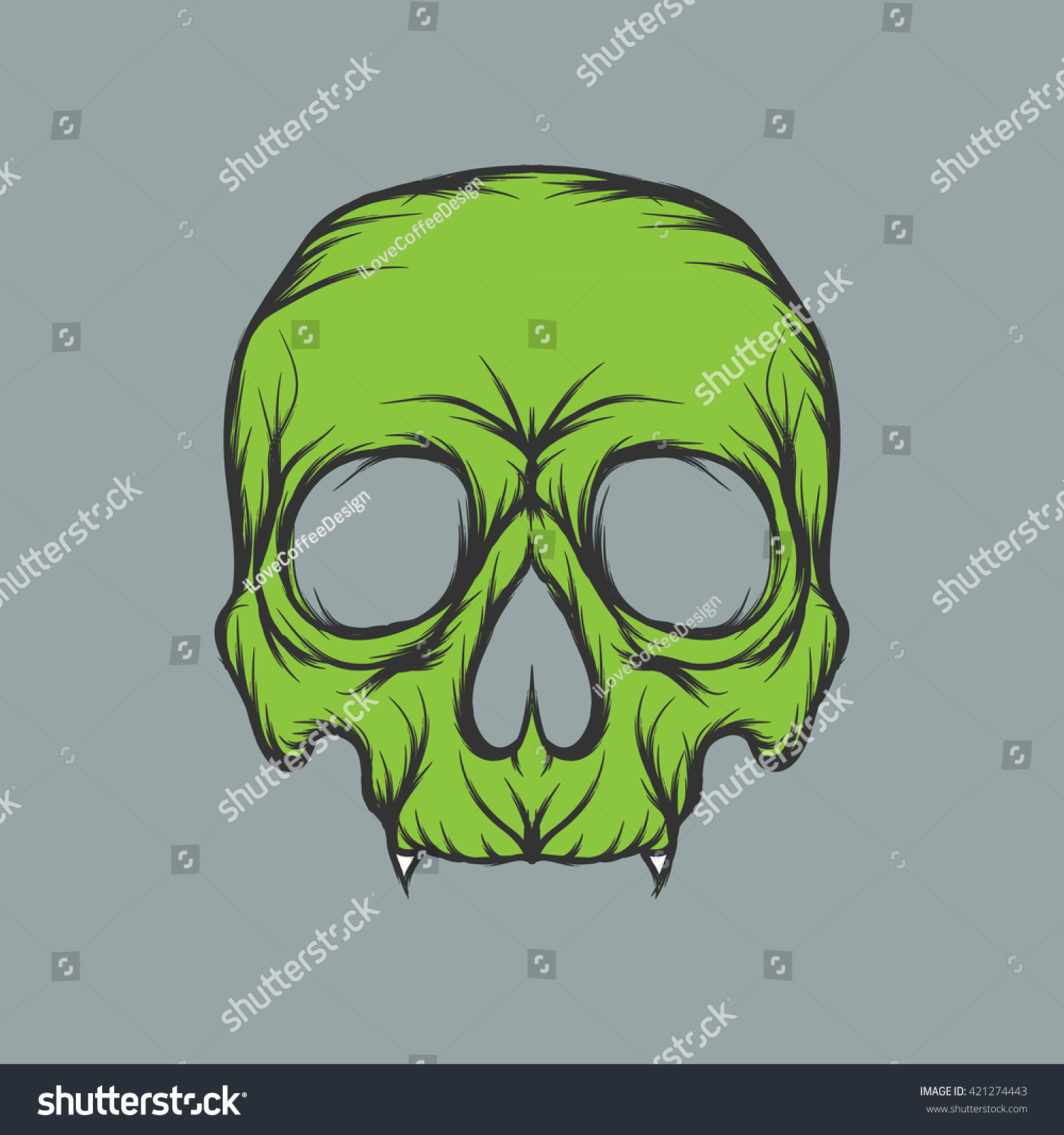 Skull Logo Stock Vector 421274443 - Shutterstock