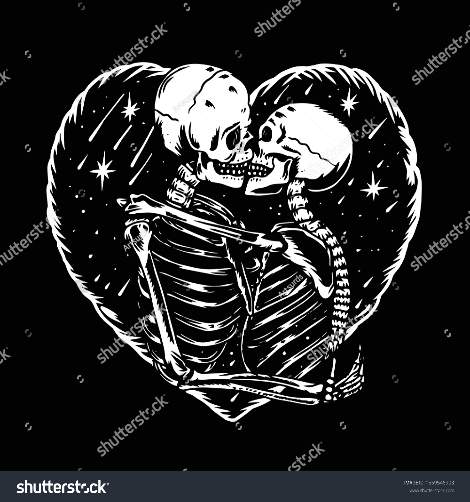 Kiss skeleton Images, Stock Photos & Vectors Shutterstock