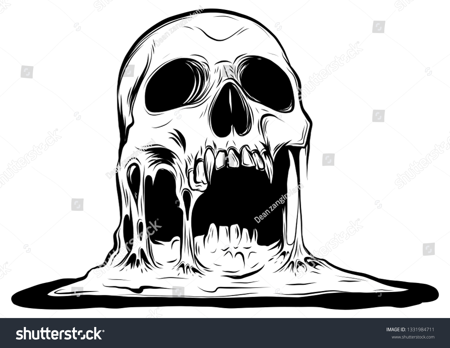 215 Skull melted tattoo Images, Stock Photos & Vectors Shutterstock