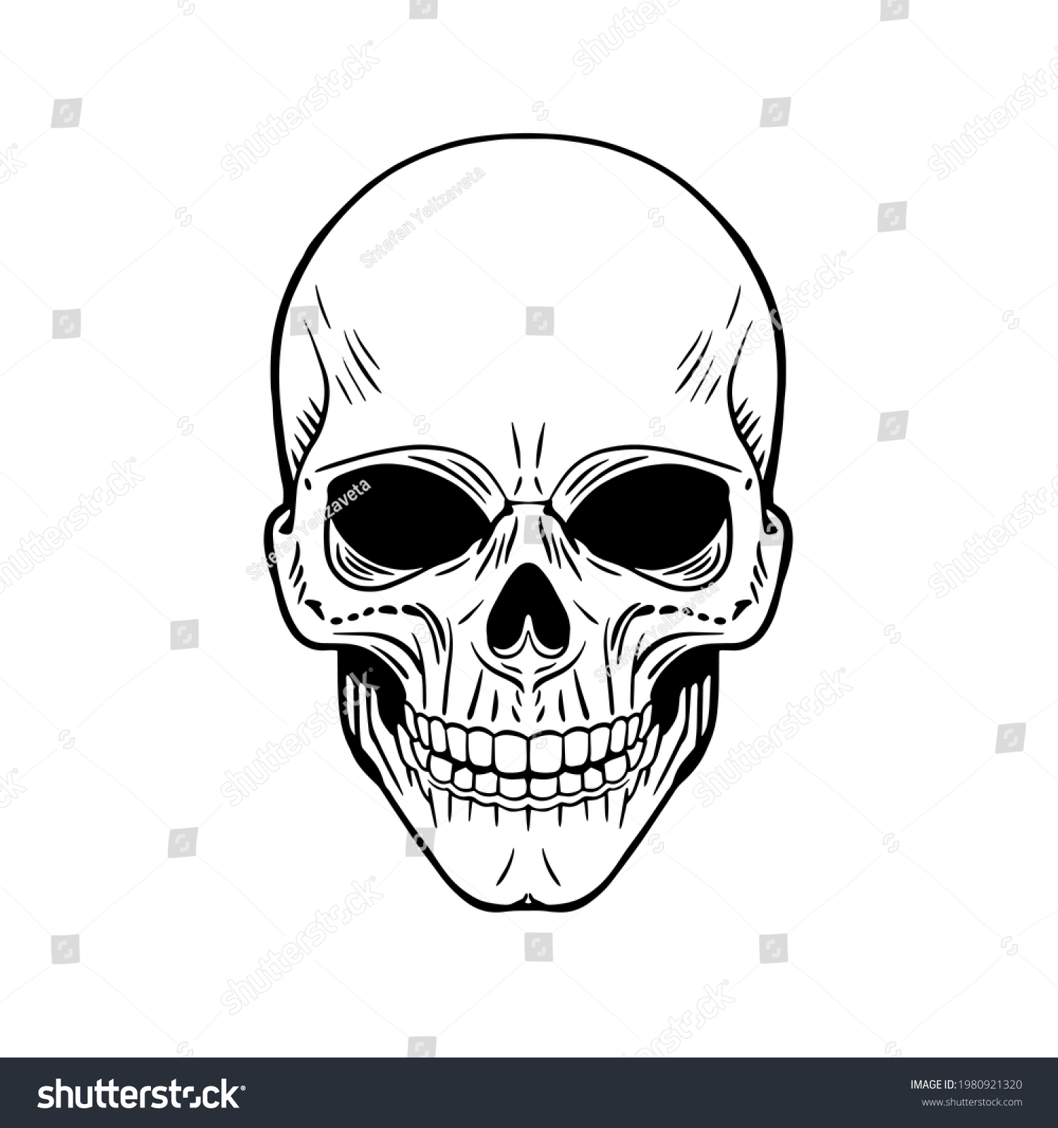 SVG of Skull. The skeleton of a stake. Dead . Clipart vector illustration. Vinyl cutting and printing svg