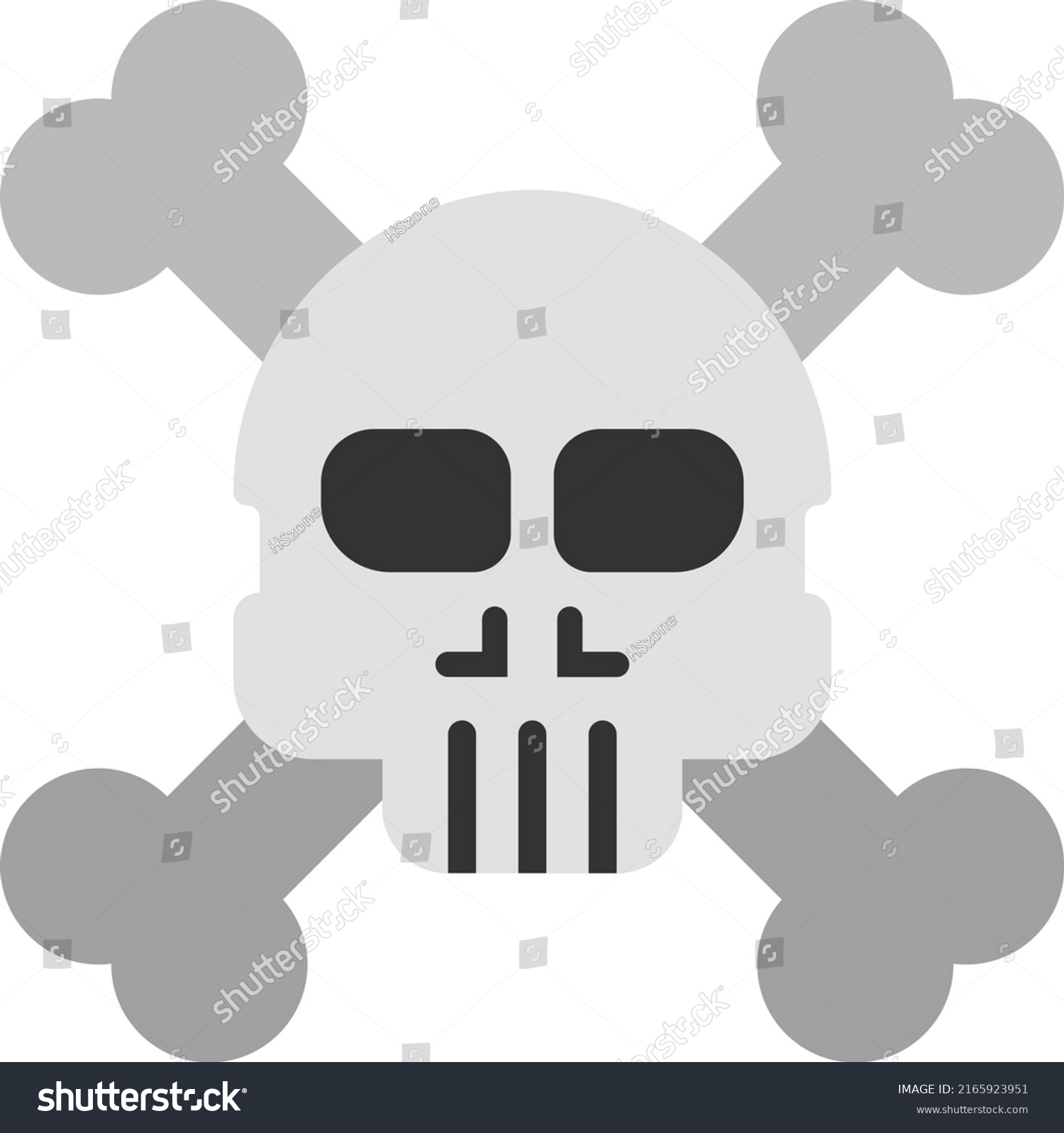 Skull Vector Illustration Skull Image Clip Stock Vector (Royalty Free