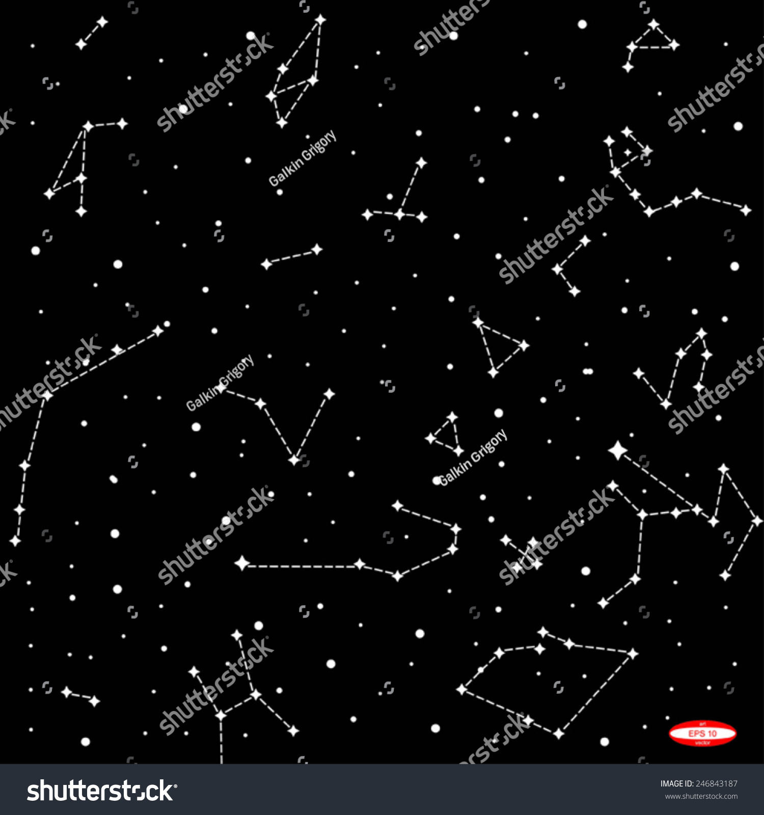 Star Charts Southern Hemisphere Sky Map Southern Hemisphere On Dark Stock Illustration 247240426 |  Shutterstock