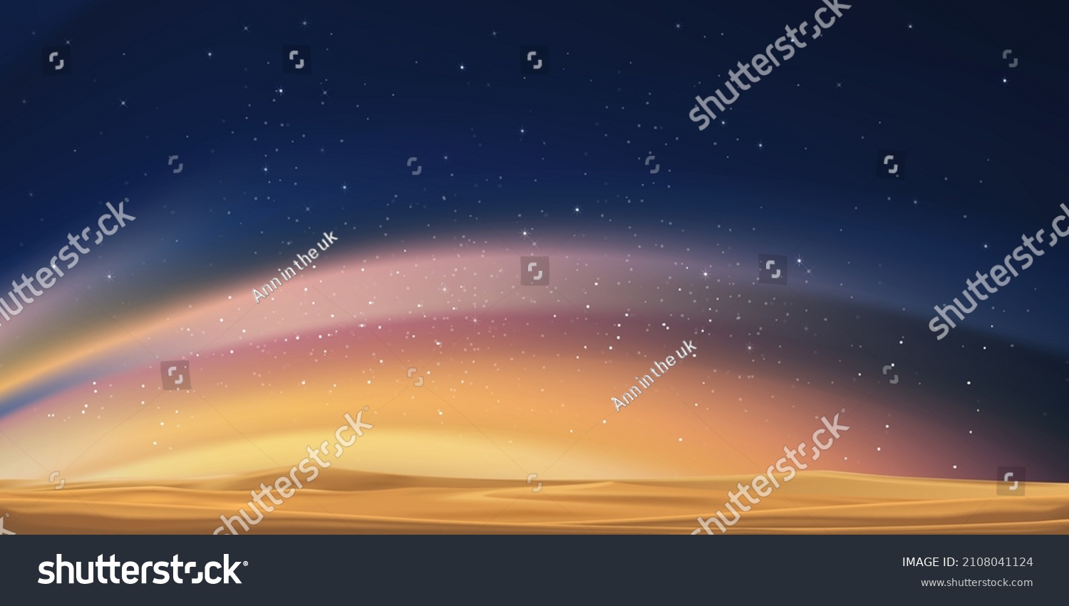 SVG of Sky Starry Night,Ramadan Background Sunset with Desert Sand Dune,Beautiful Universe Space of Galaxy with Milky Way landscape.Vector Islamic for Ramadan Kareem,Eid Mubarak,Eid al adha,Eid al fitr svg