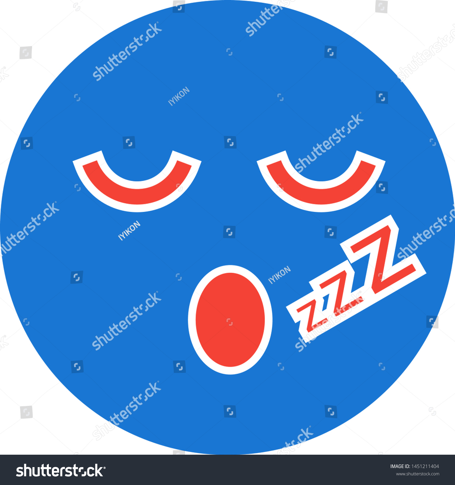 Sleep Emoji Icon Trendy Style Isolated Stock Vector Royalty Free