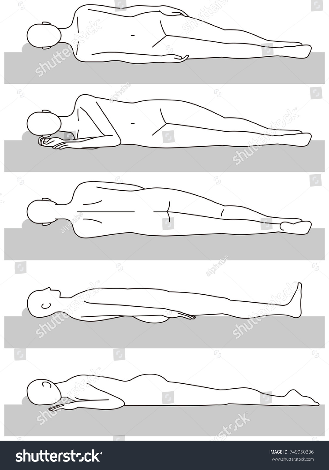 SVG of Sleeping posture. Upward. Stabbing svg