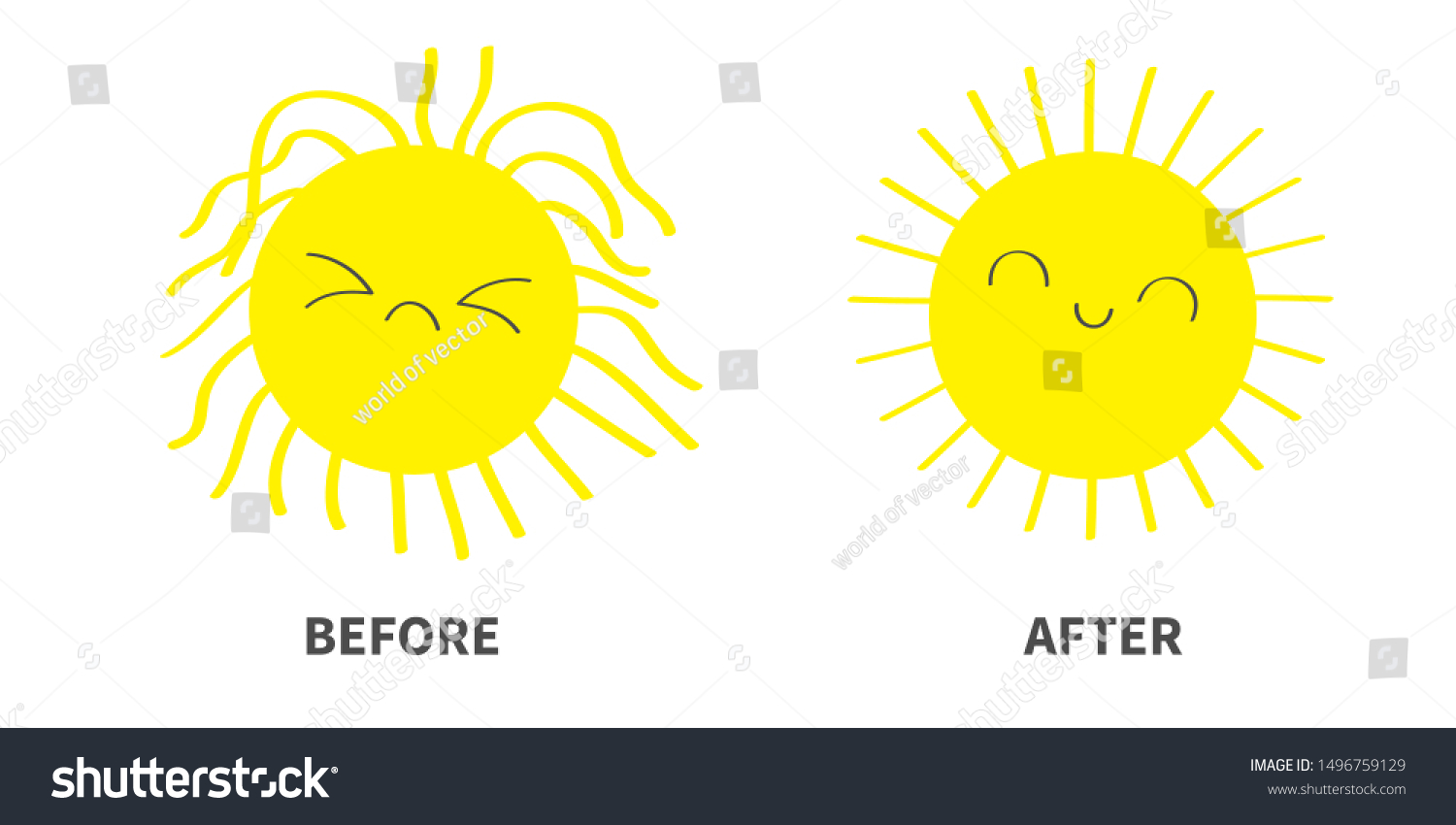 Sleepy Wake Sun Shining Icon Set Stock Vector Royalty Free Images, Photos, Reviews