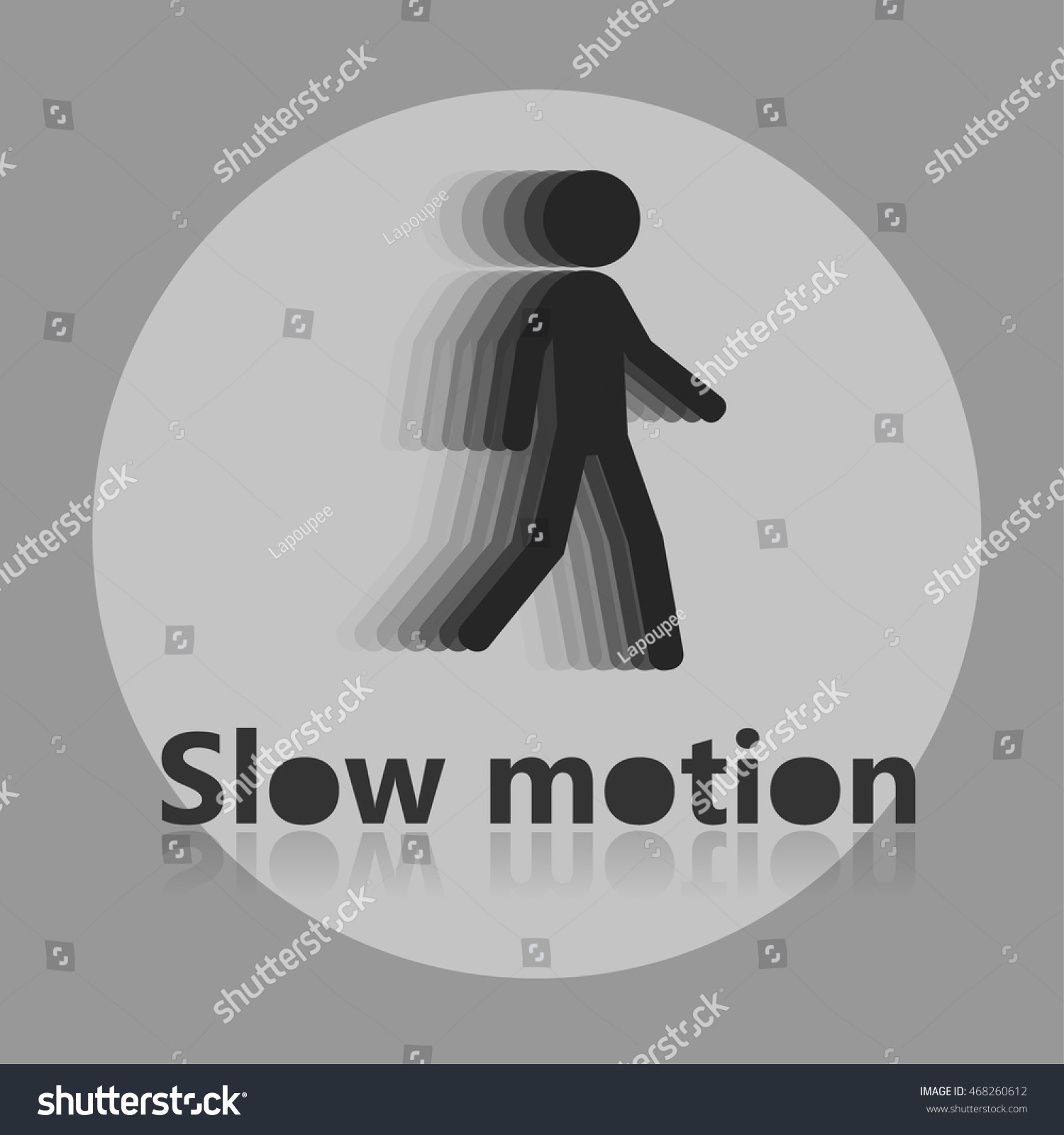 Slow Motion Icon Stock Vector (Royalty Free) 468260612