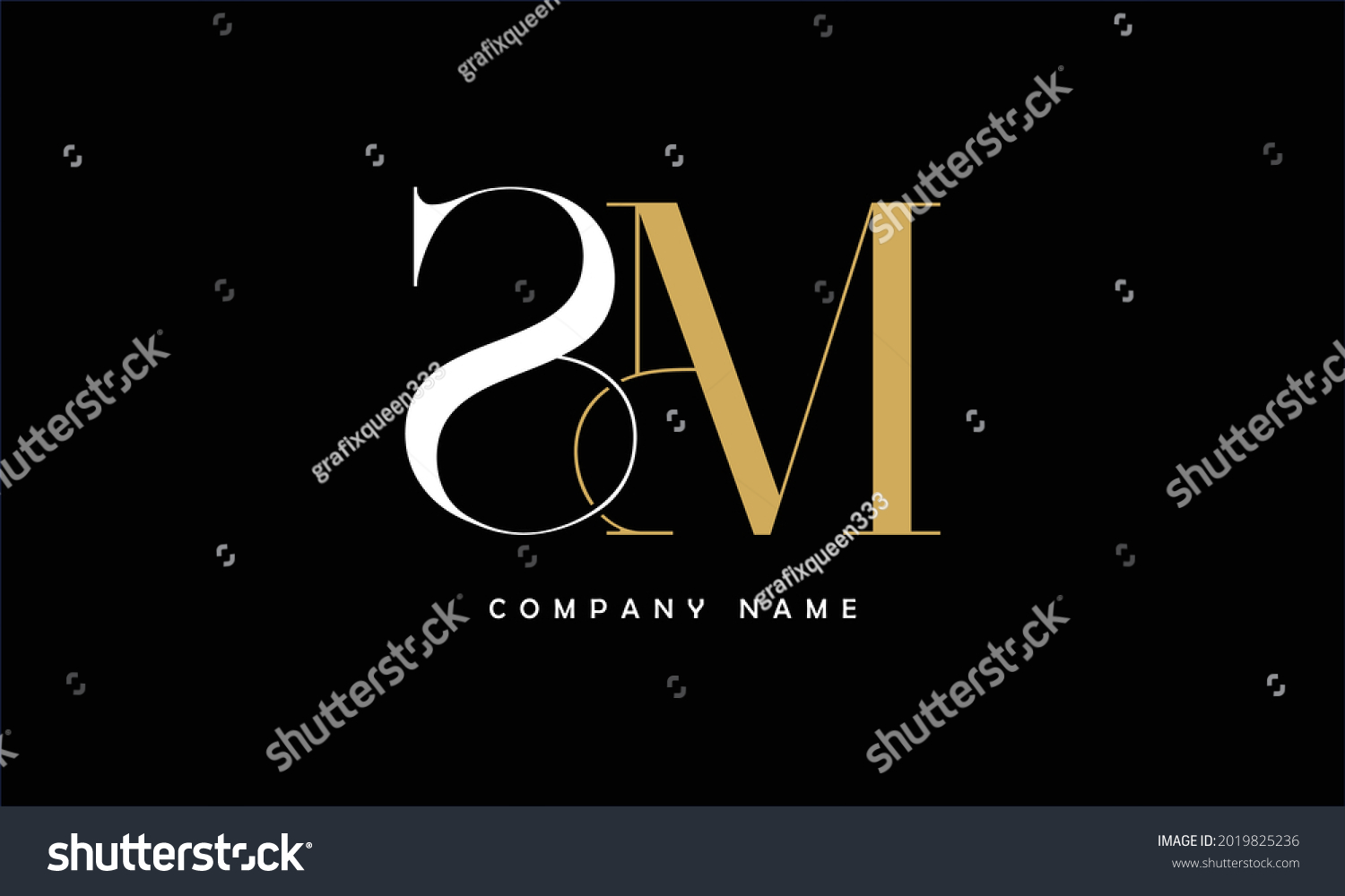 Sm Ms Alphabets Letters Logo Monogram Stock Vector (Royalty Free ...