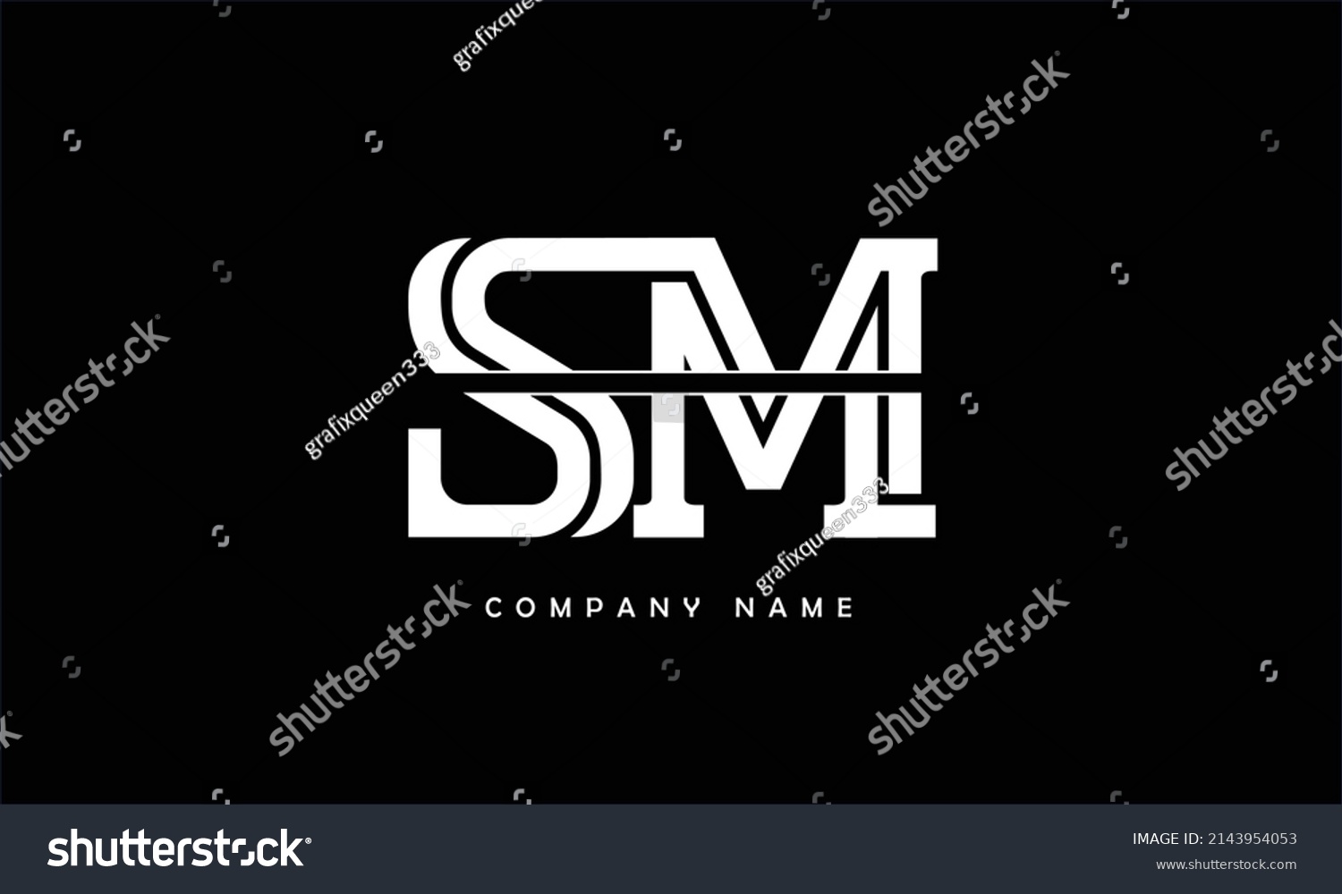 Sm Ms Alphabets Letters Logo Monogram Stock Vector (Royalty Free ...