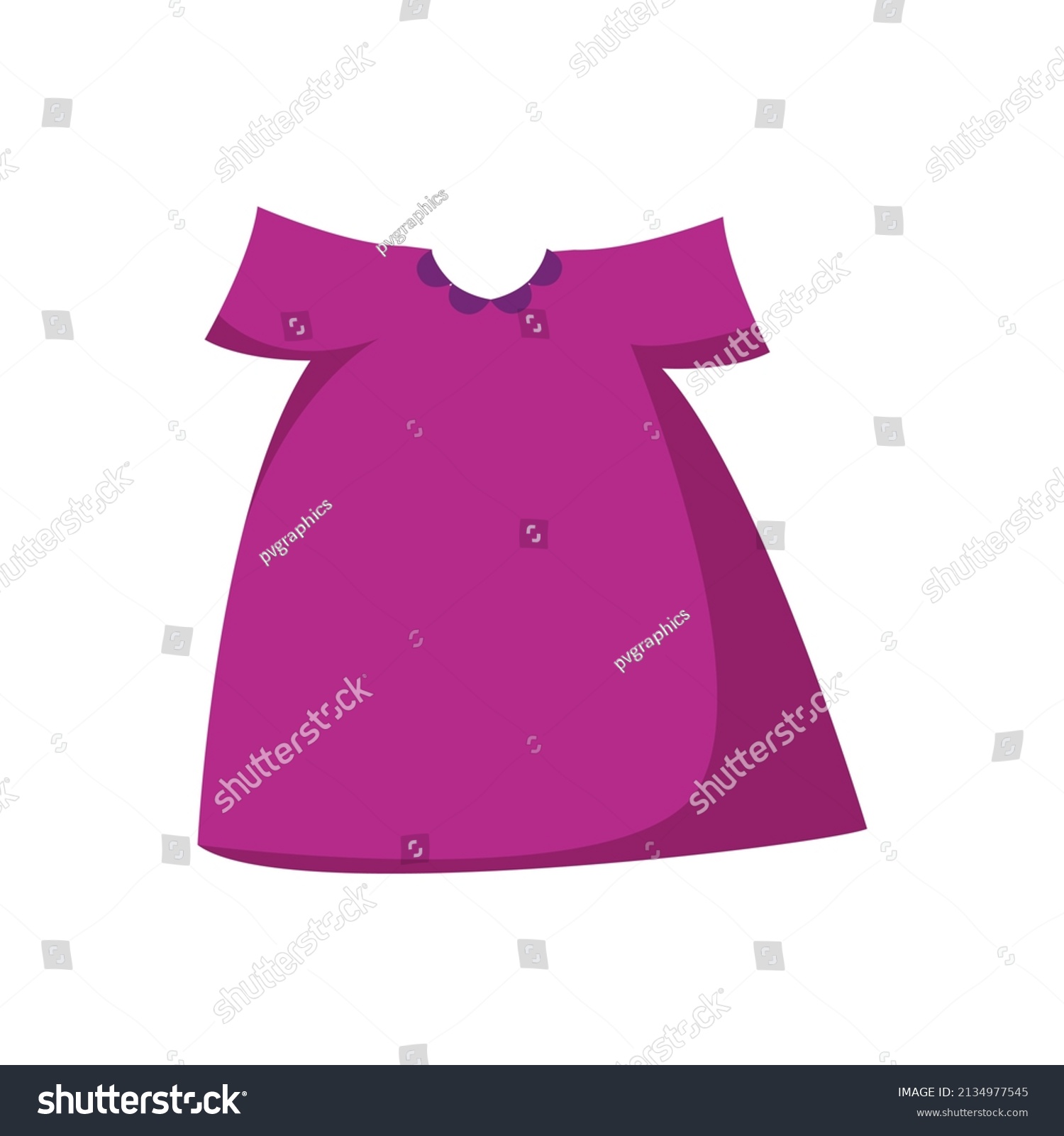 Small Frock Kids Girl Gown Dress Stock Vector (Royalty Free) 2134977545 ...