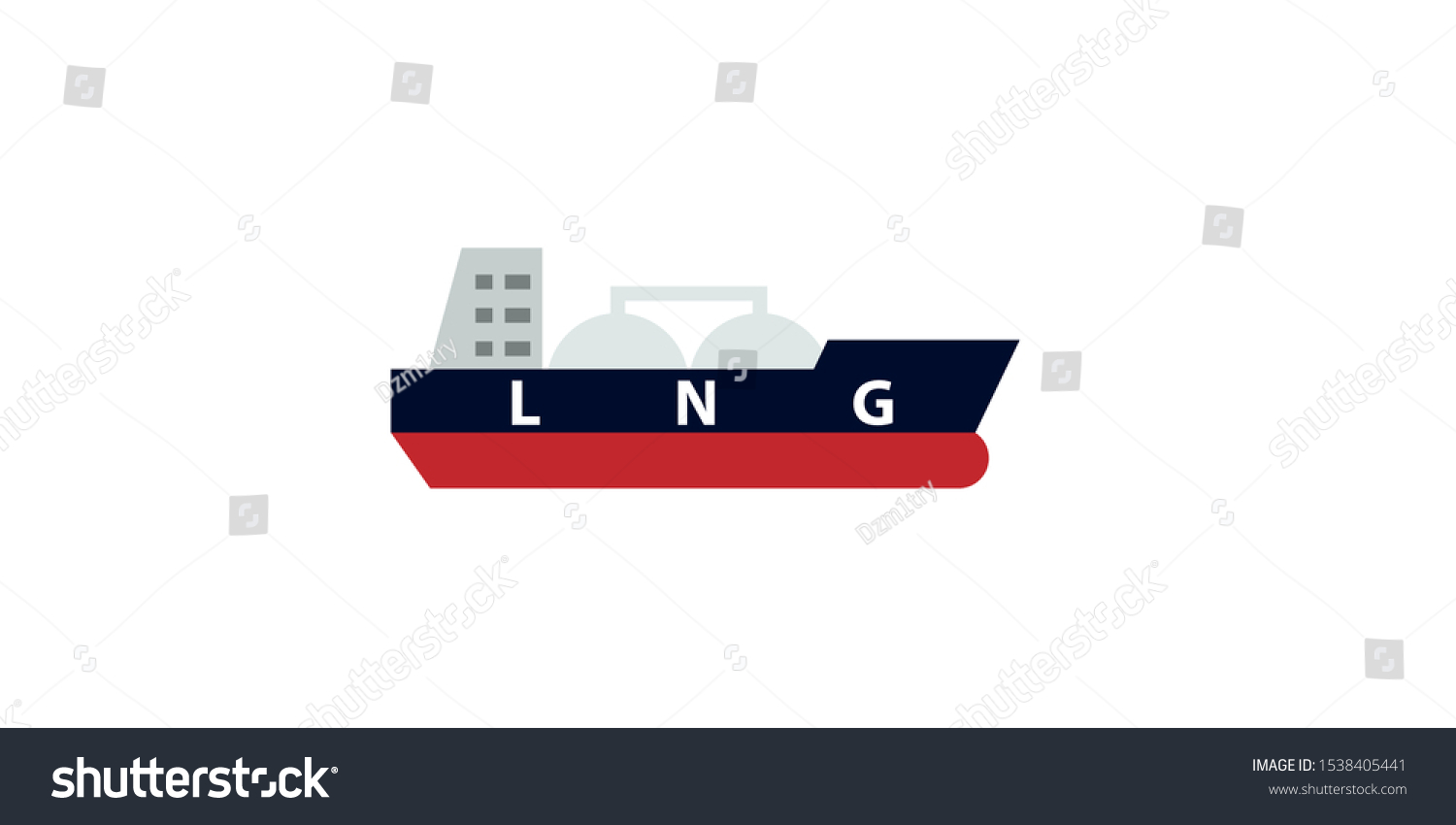 Small Lng Tanker Icon Clipart Image Stock Vector Royalty Free