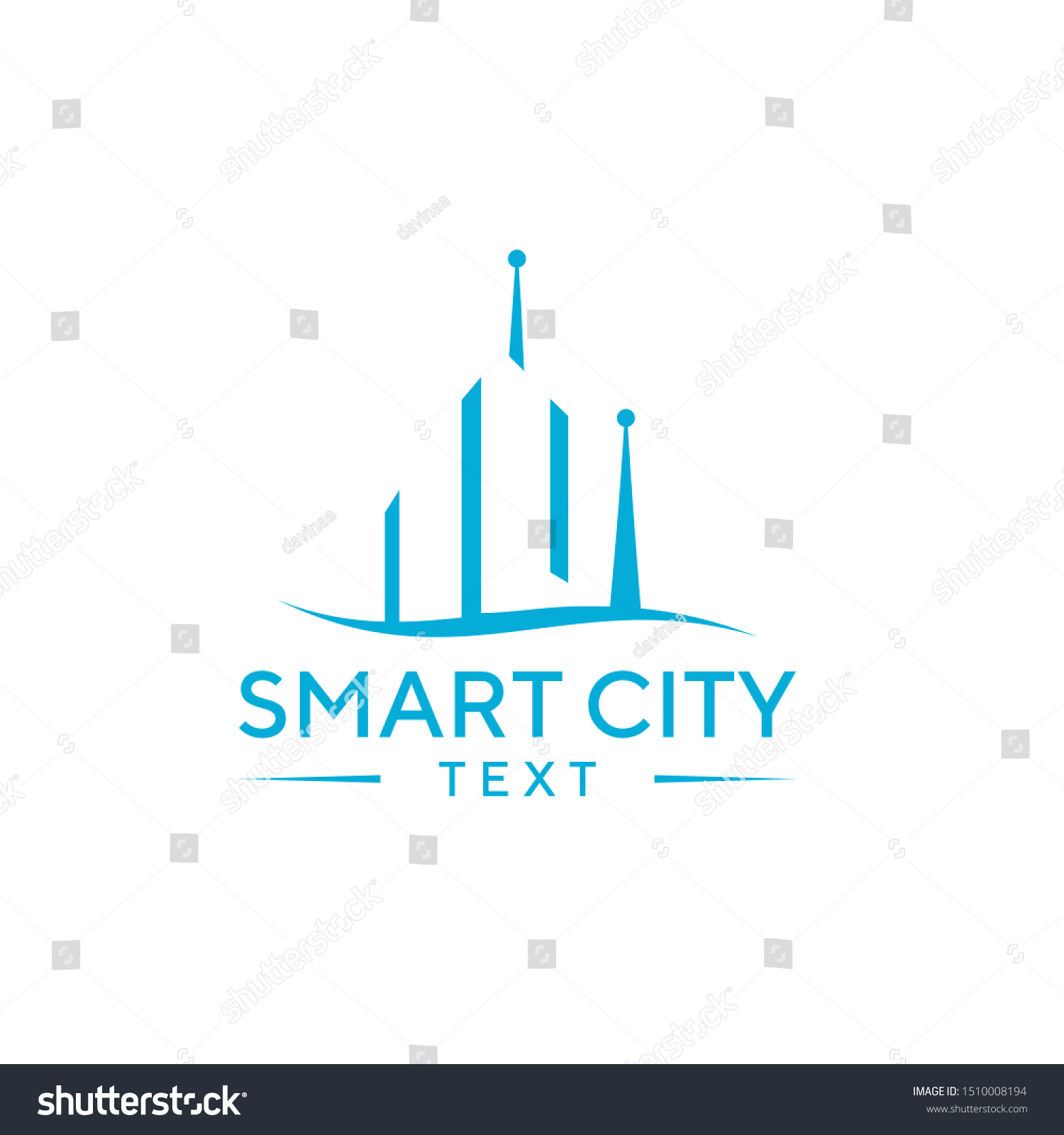 Smart City Logo Vector Template Technology Stock Vector (Royalty Free ...