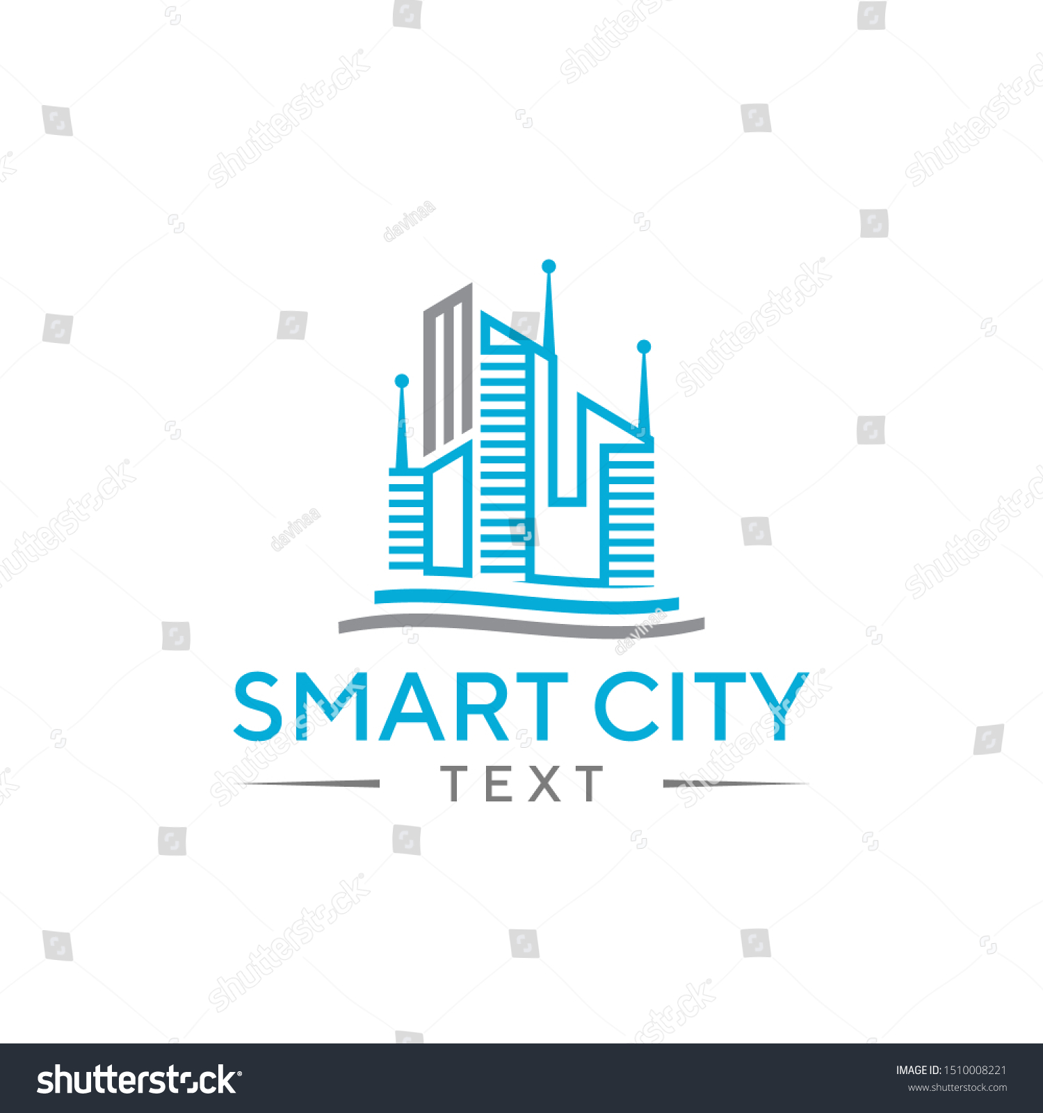 Smart City Logo Vector Template Technology Stock Vector (Royalty Free ...