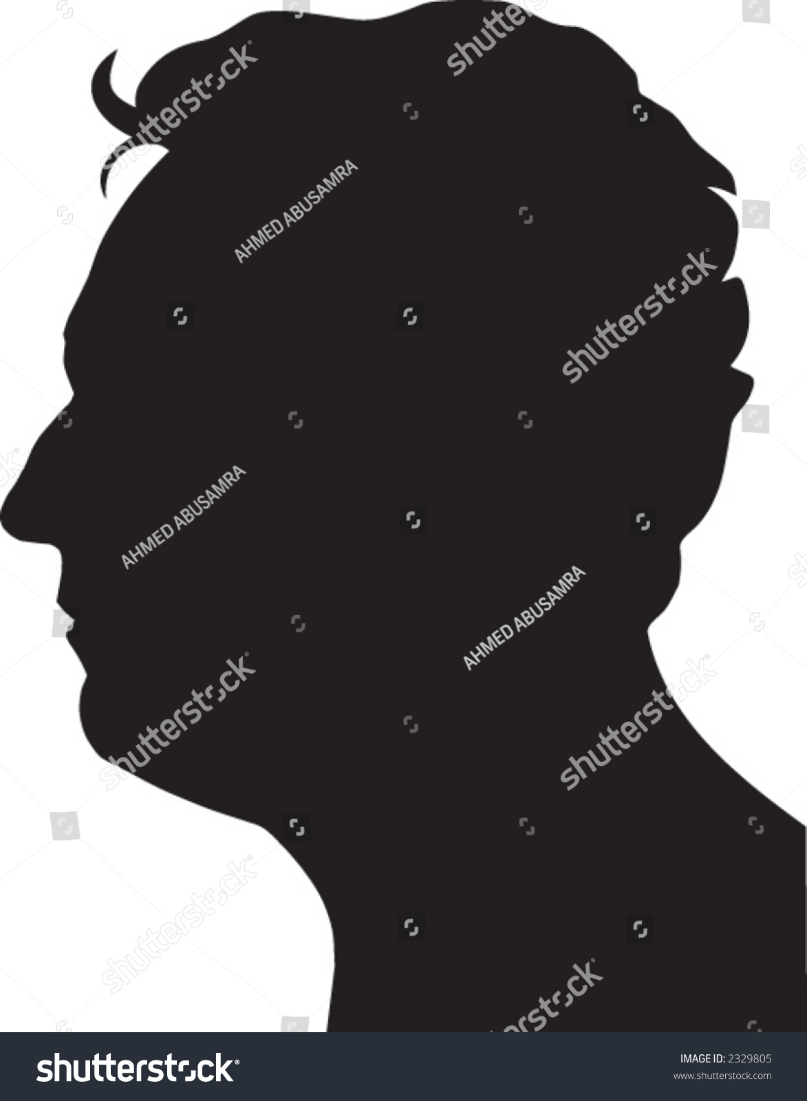 Smart Head Silhouette Stock Vector Illustration 2329805 : Shutterstock