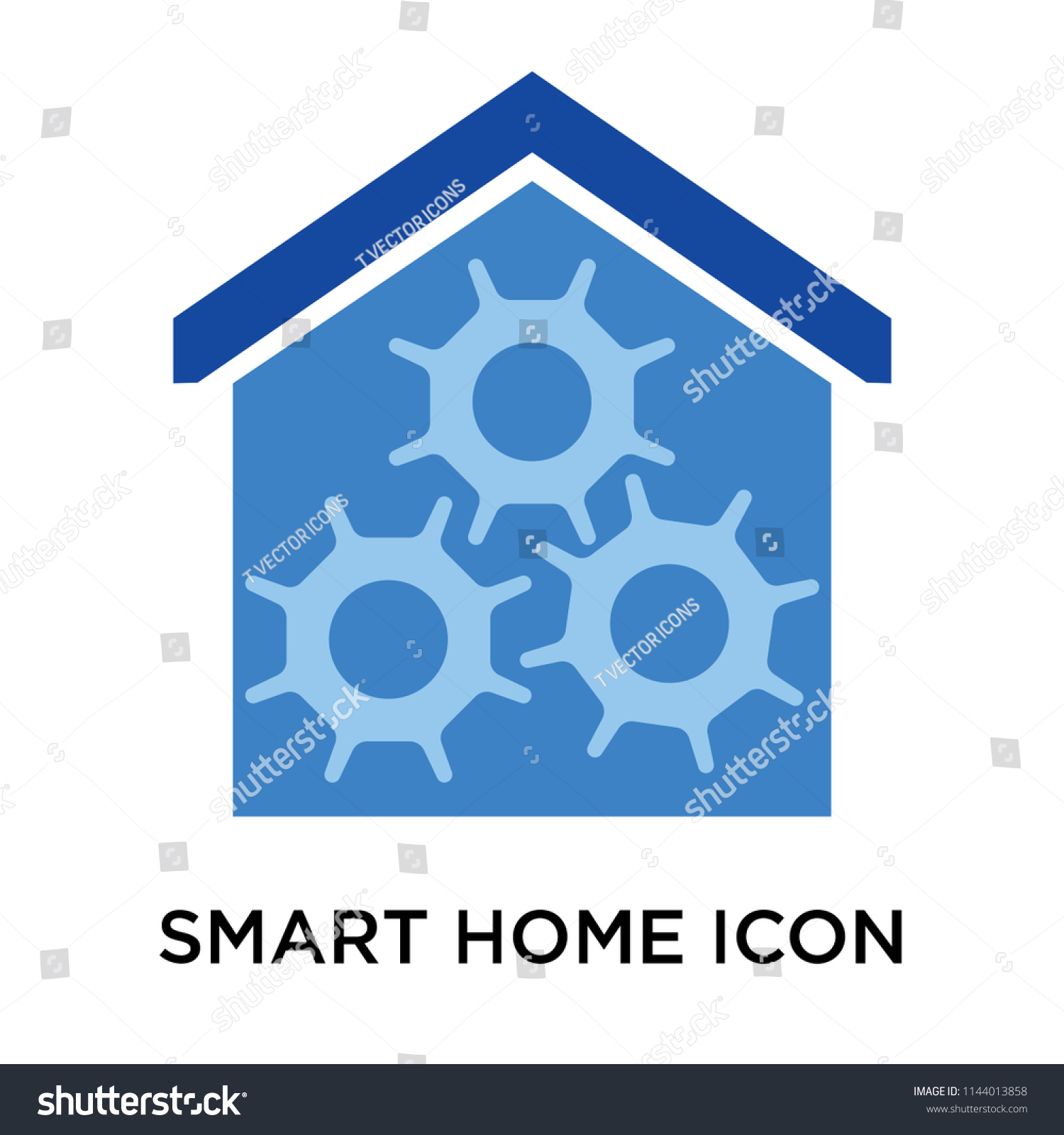 Smart Home Icon Vector Isolated On Stock Vector Royalty Free