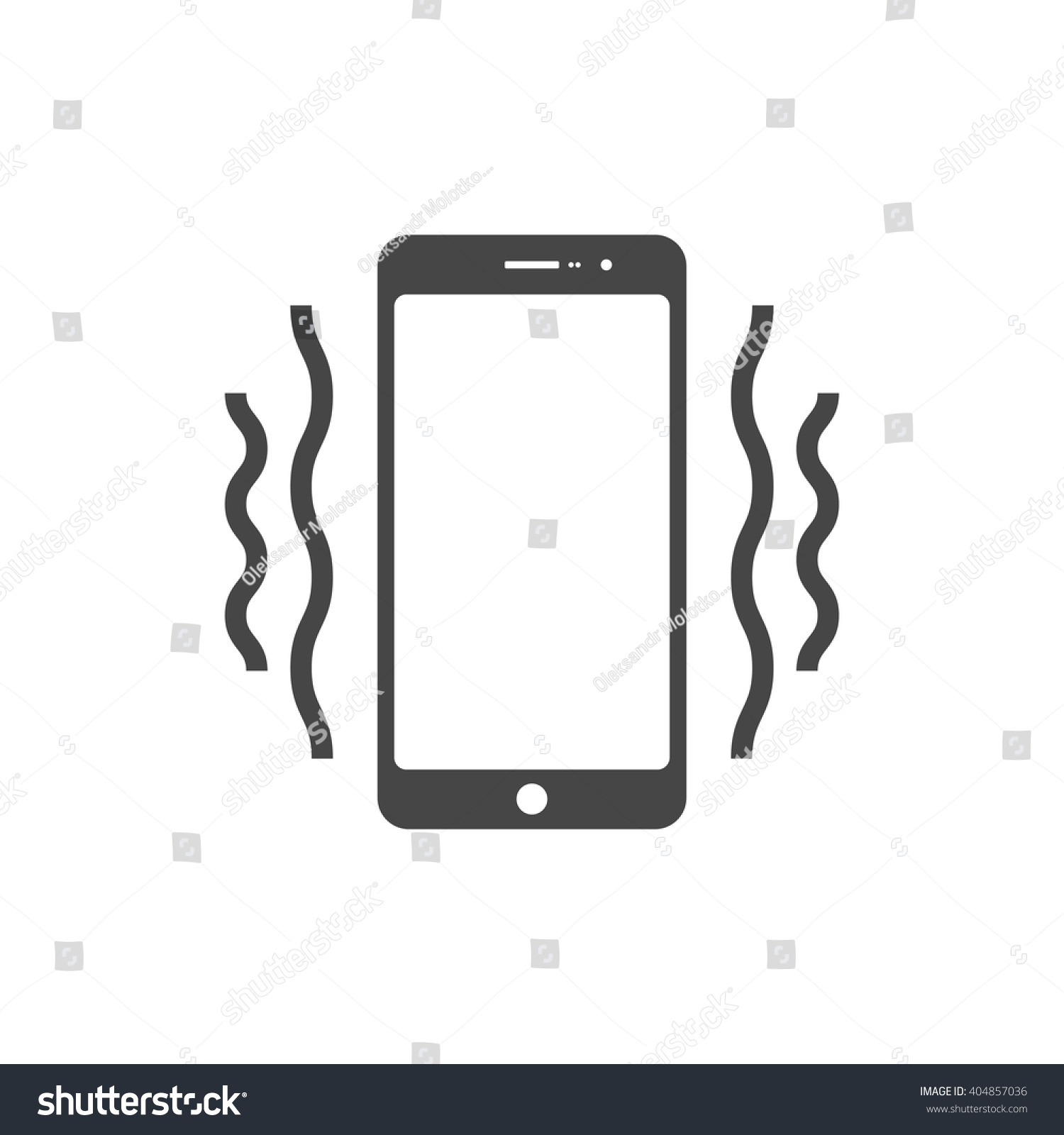 スマートフォンのサイレントモードのアイコン スマートフォンの振動モードの標識 ベクターイラスト のベクター画像素材 ロイヤリティフリー