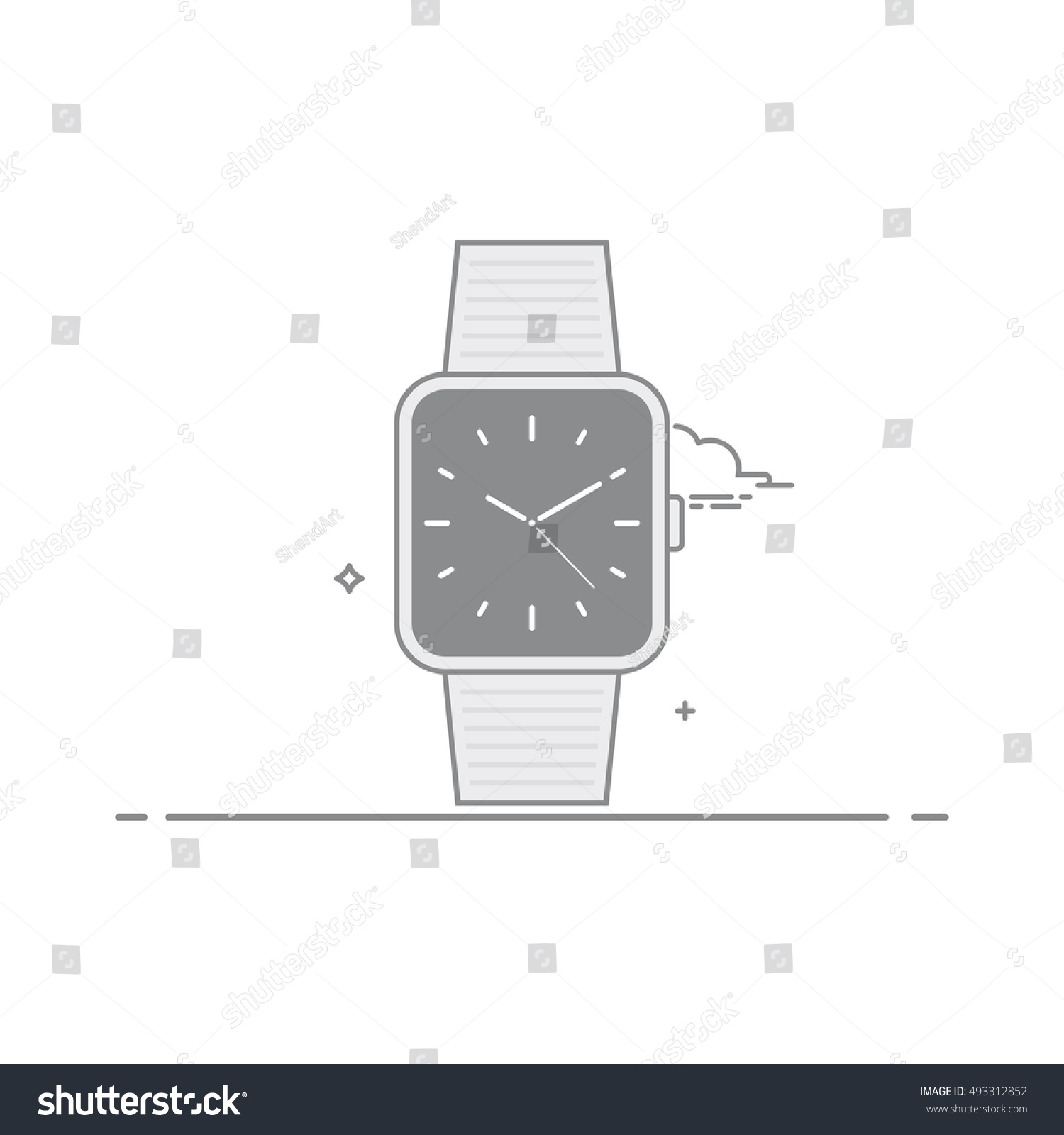 smart watch with a second hand
