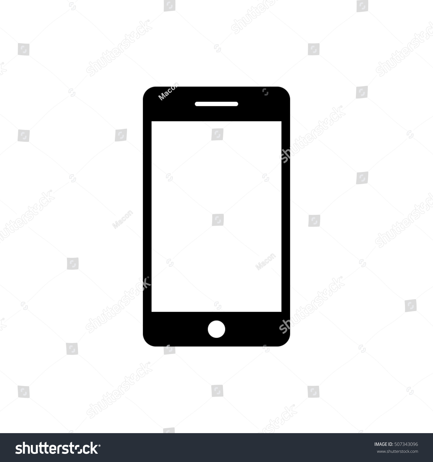 Smartphone Icon Mobile Phone Sign Emblem Stock Vector Royalty Free