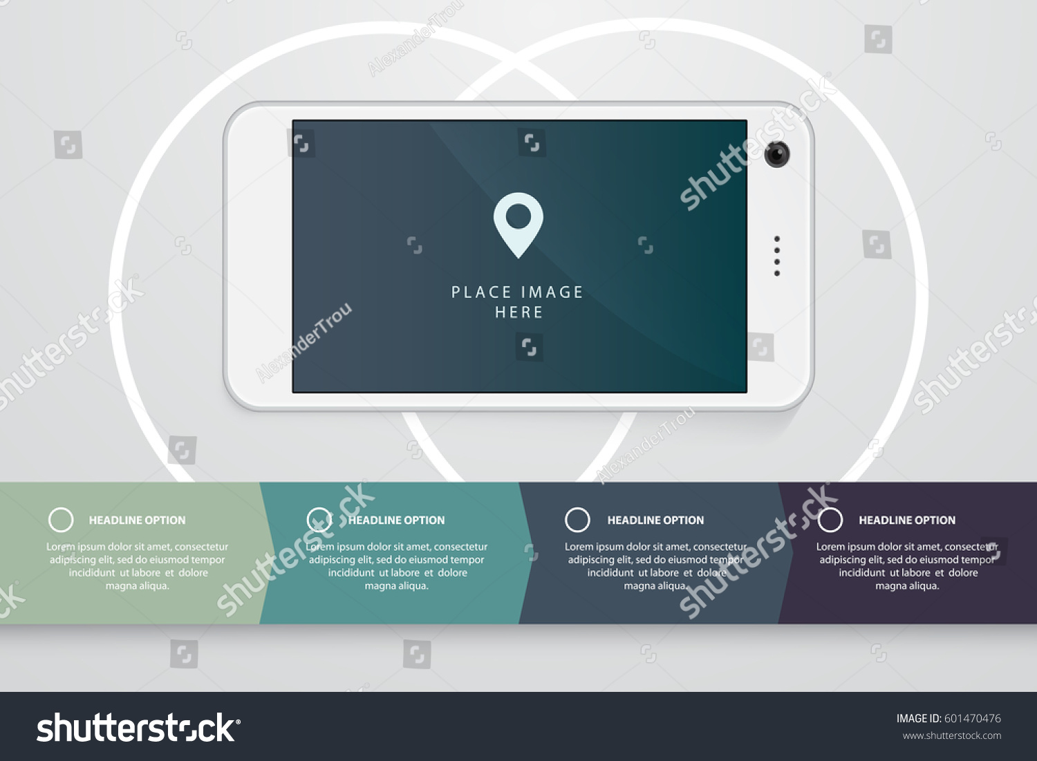 smartphone realistic illustration flat infographics elements stock smartphone realistic illustration flat infographics elements stock, Presentation templates