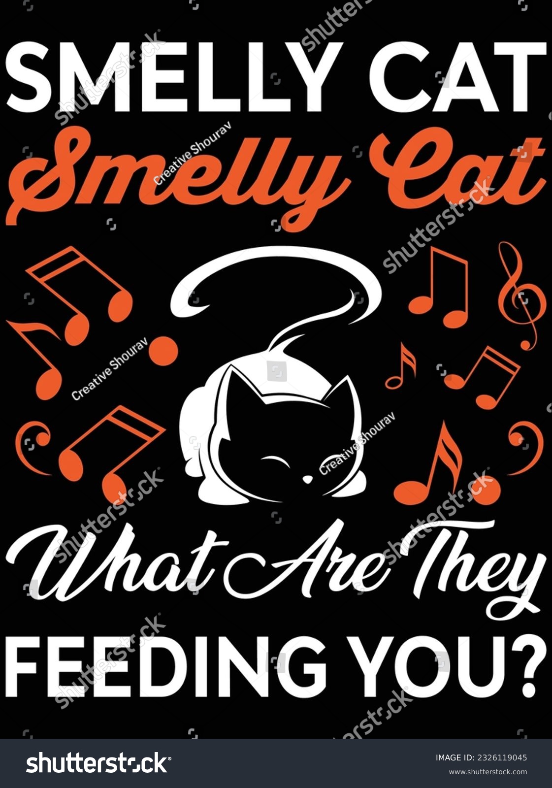 SVG of Smelly cat what are they feeding you vector art design, eps file. design file for t-shirt. SVG, EPS cuttable design file svg