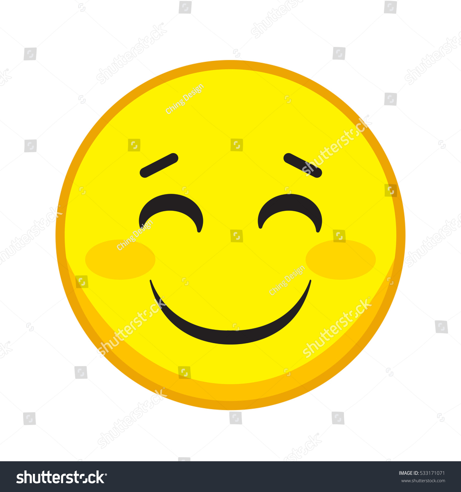 Smile Emoticon Vector Icon 533171071 Shutterstock