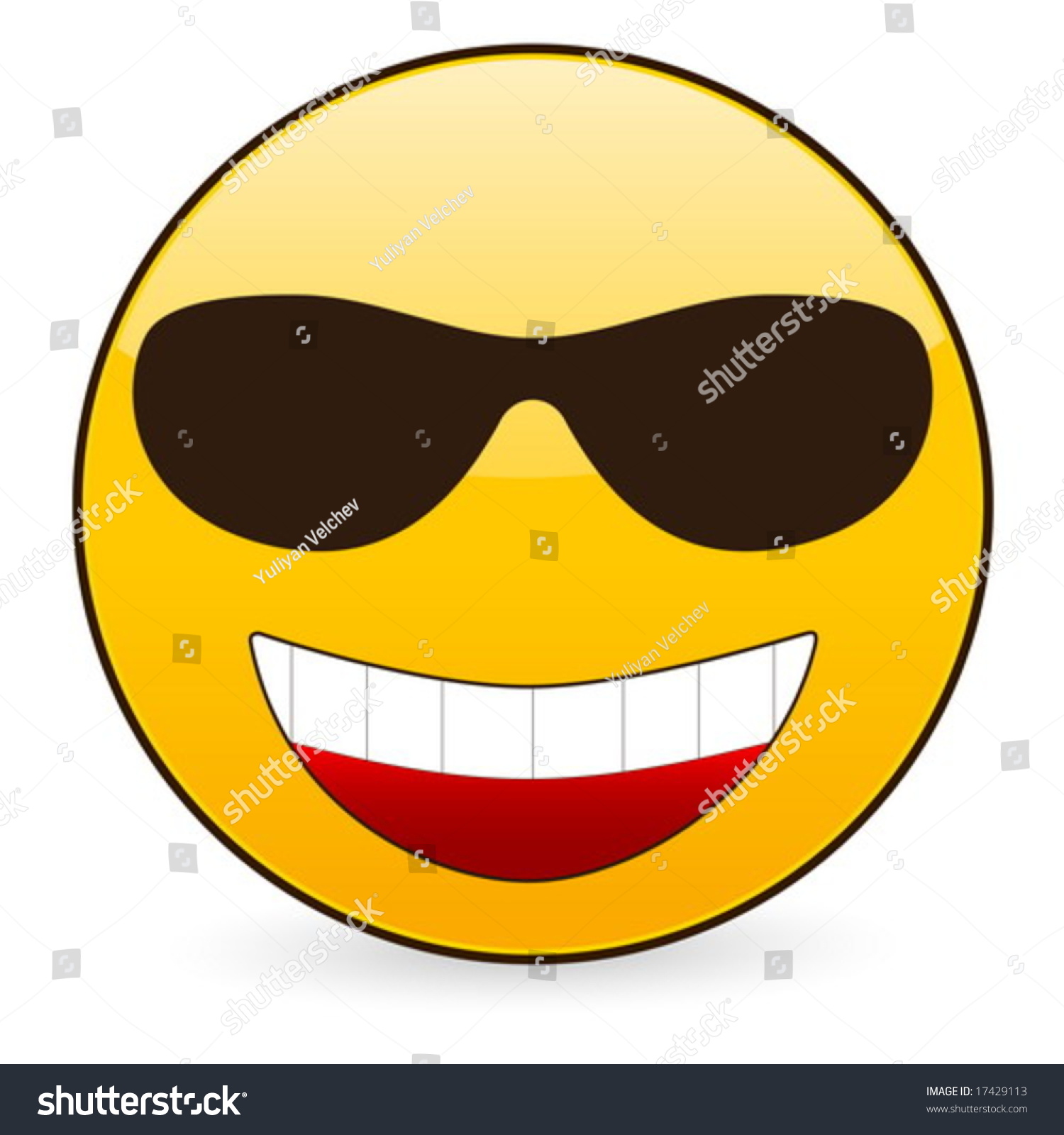 Smile Icon On White Background Vector Stock Vector 17429113 - Shutterstock