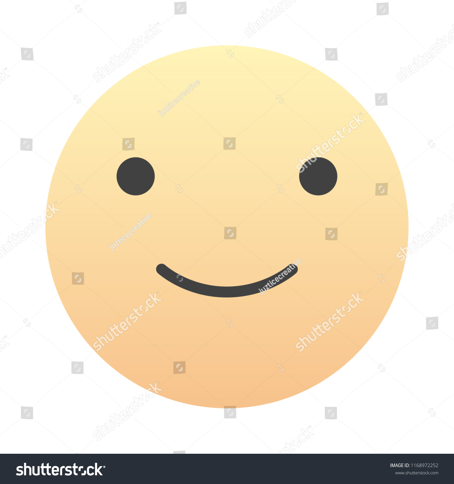 Vektor Stok Smile Smiling Face Emoticon Emoji Sign Tanpa Royalti 1168972252 Shutterstock