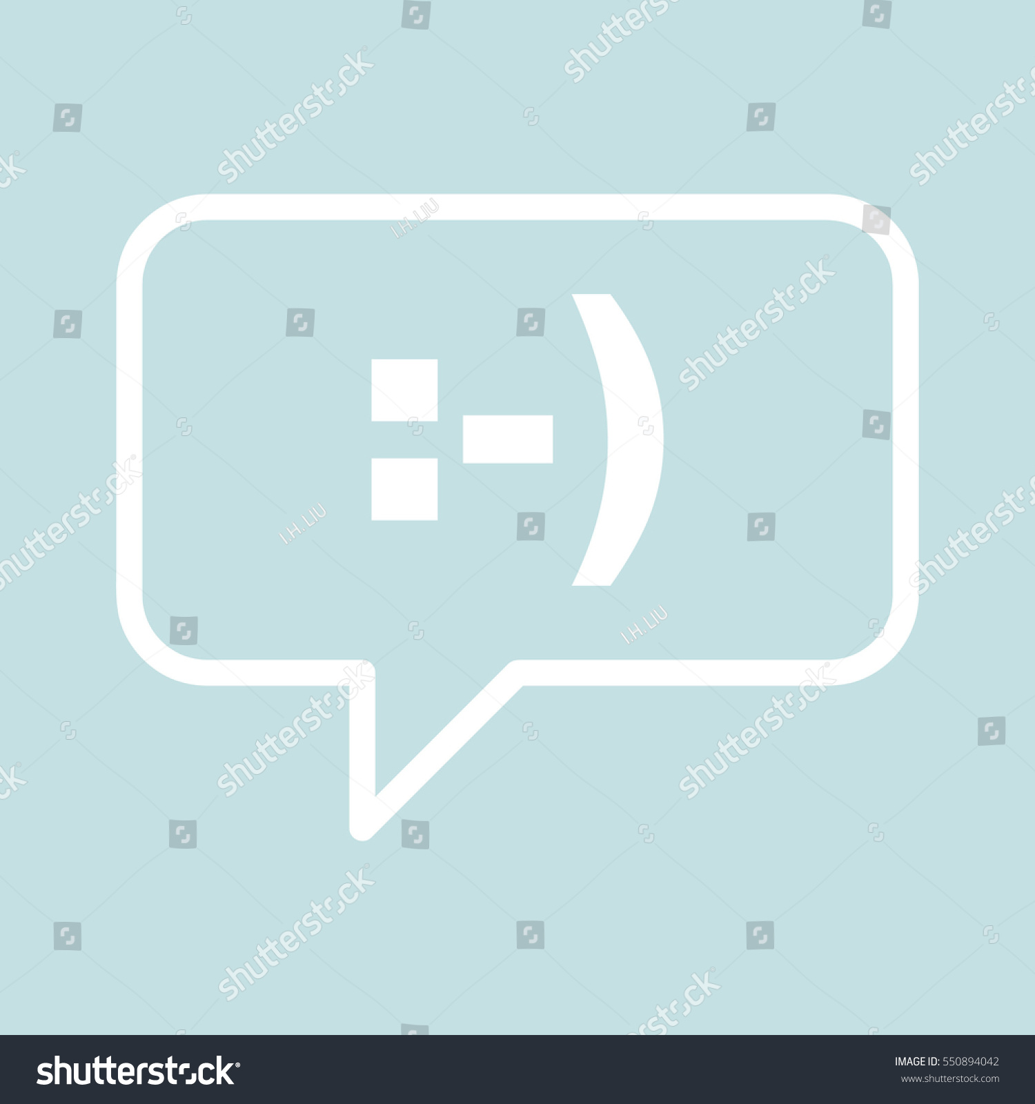 Smile Speech Bubbles Stock Vector Royalty Free 550894042 Shutterstock