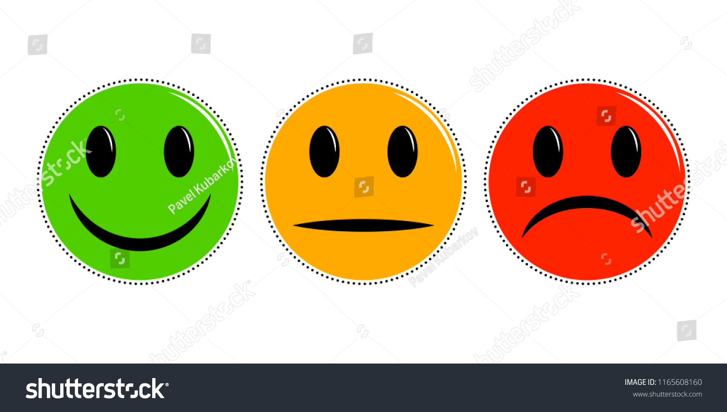 Download Smiles Green Yellow Red Set Stock Vector Royalty Free 1165608160 Yellowimages Mockups