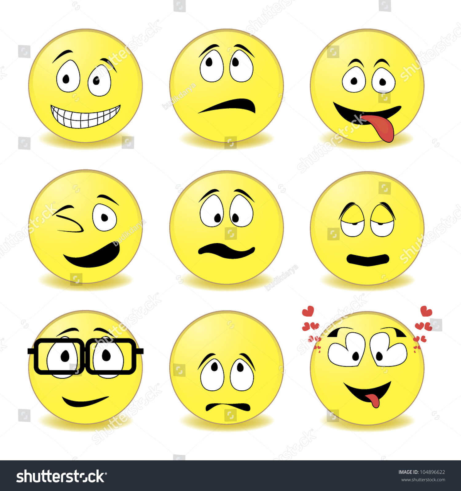 Smiley Stock Vector Illustration 104896622 : Shutterstock