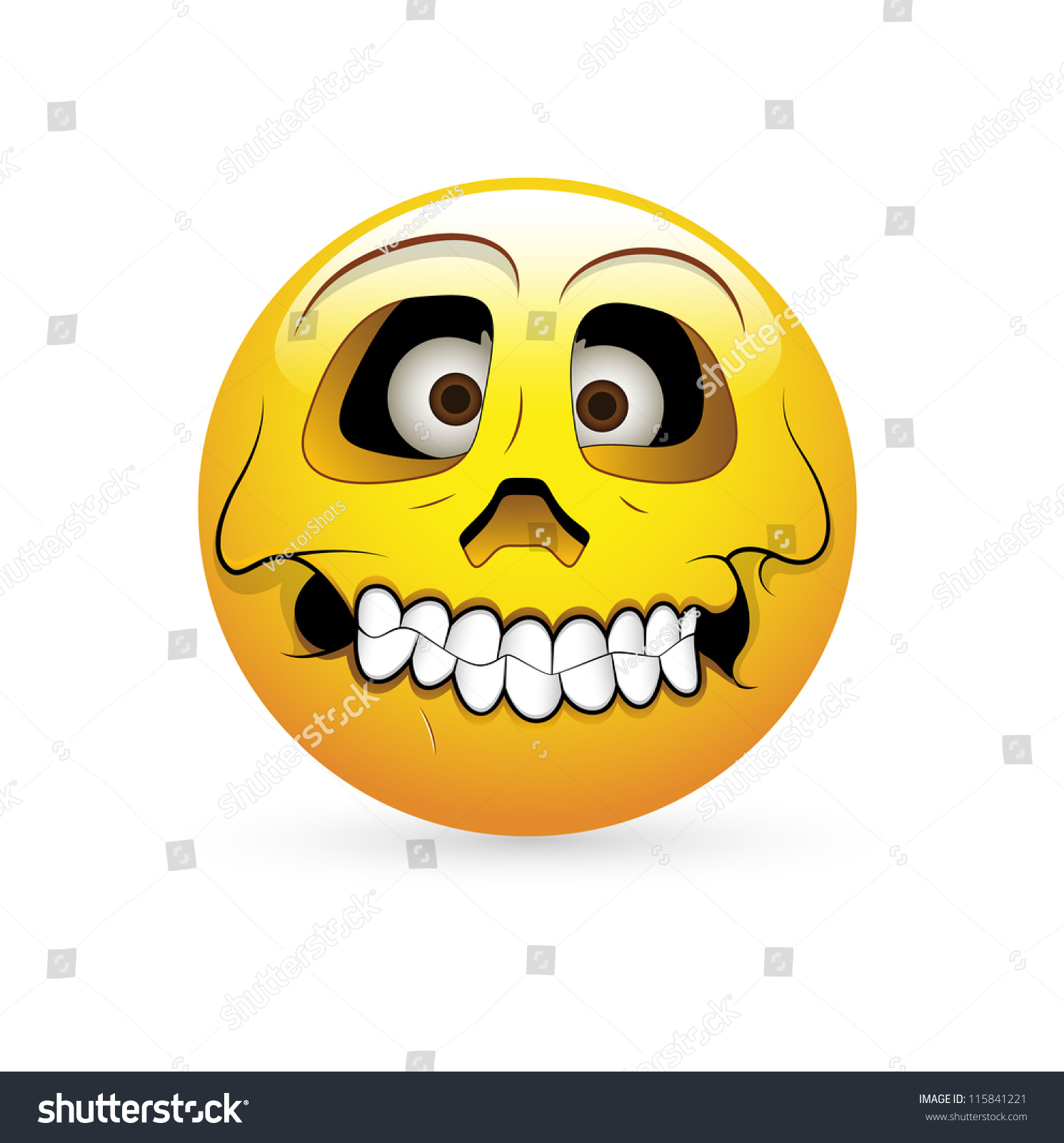 Smiley Emoticons Face Vector - Skull Expression - 115841221 : Shutterstock