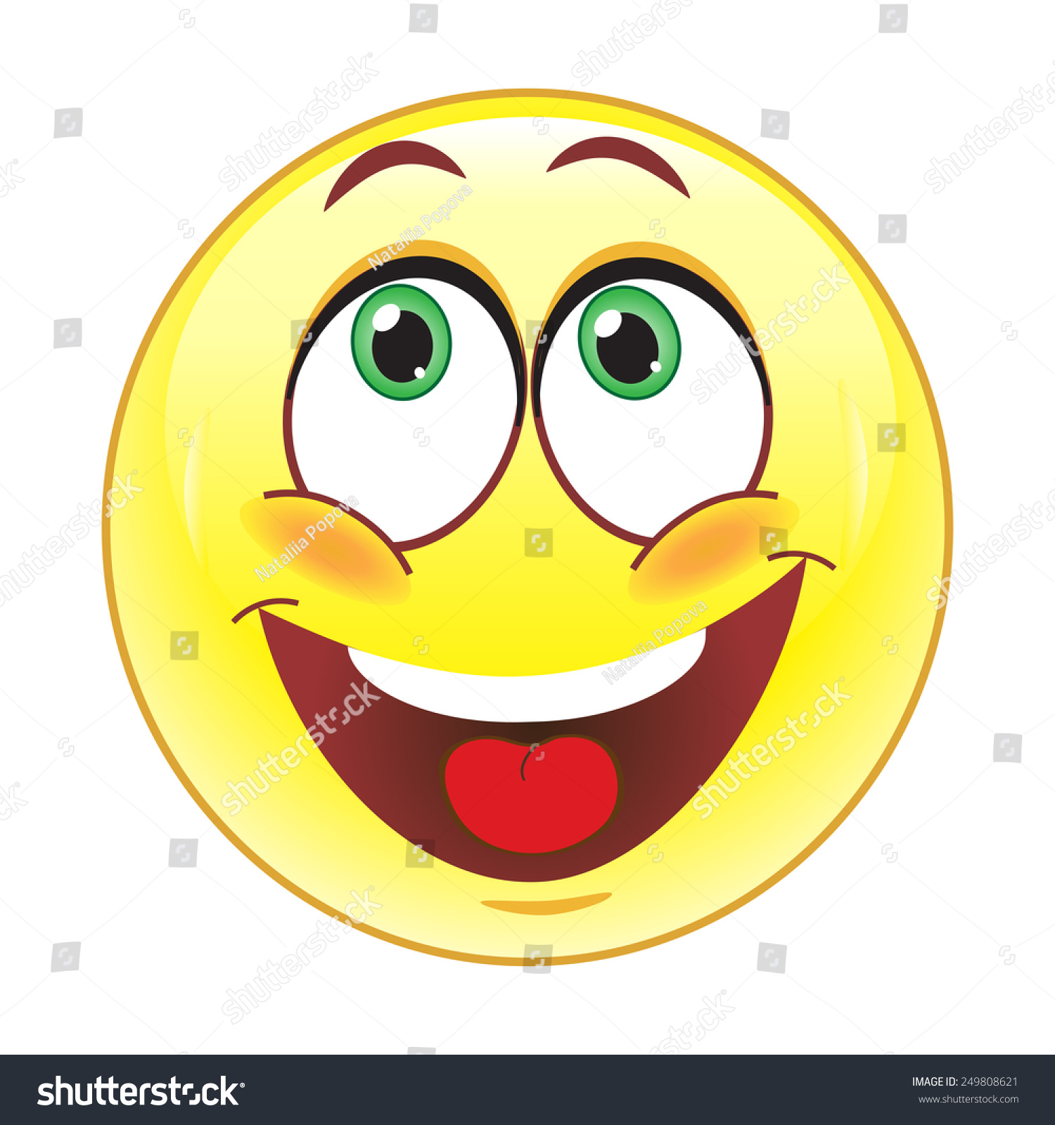 Smiley Face Stock Vector Illustration 249808621 : Shutterstock