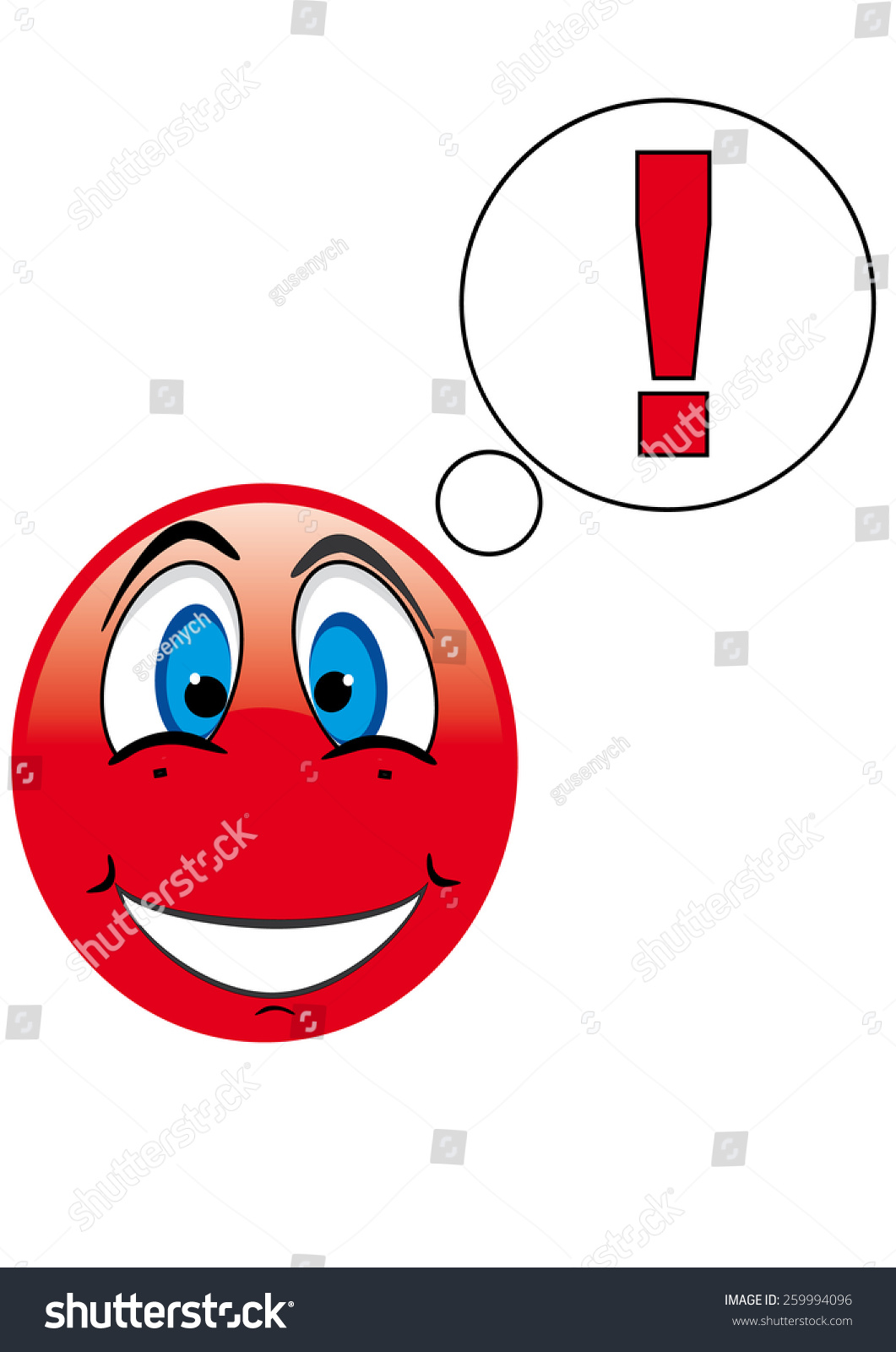 Smiley Face Icon Stock Vector 259994096 - Shutterstock