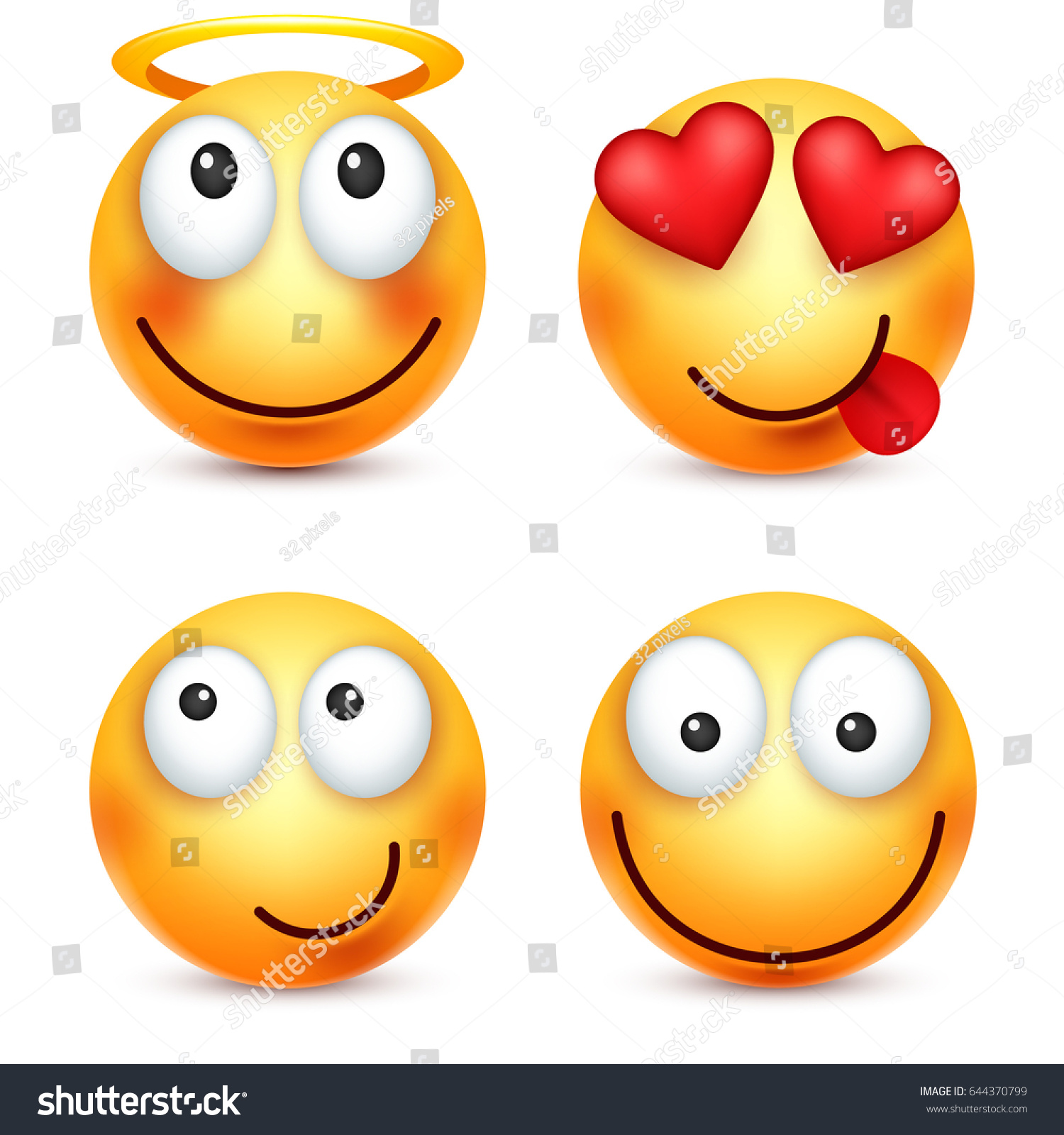 Smileysmiling Emoticon Yellow Face Emotions Facial Vetor Stock Livre