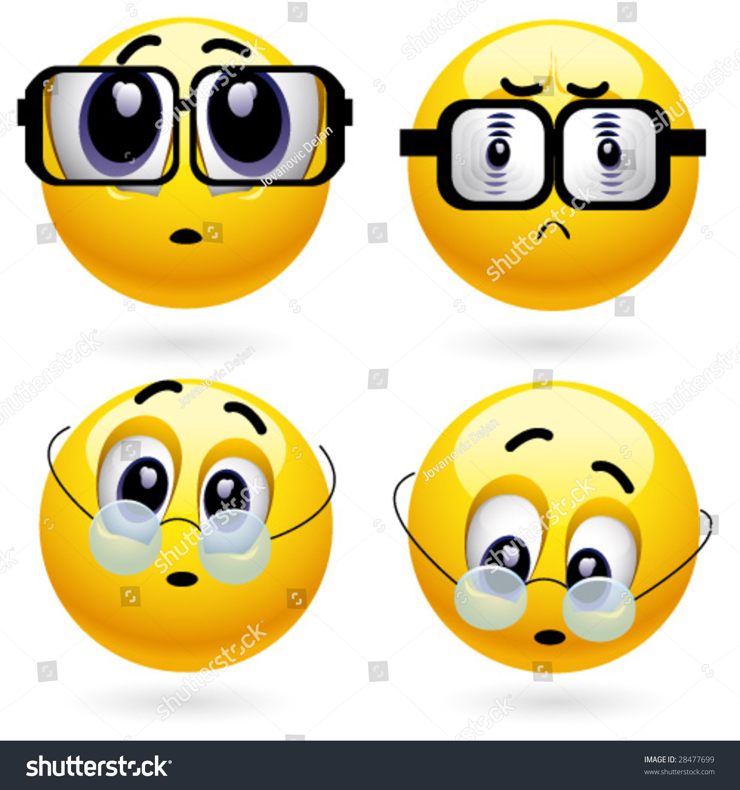 SVG of Smiling ball with different dioptre of a lens svg